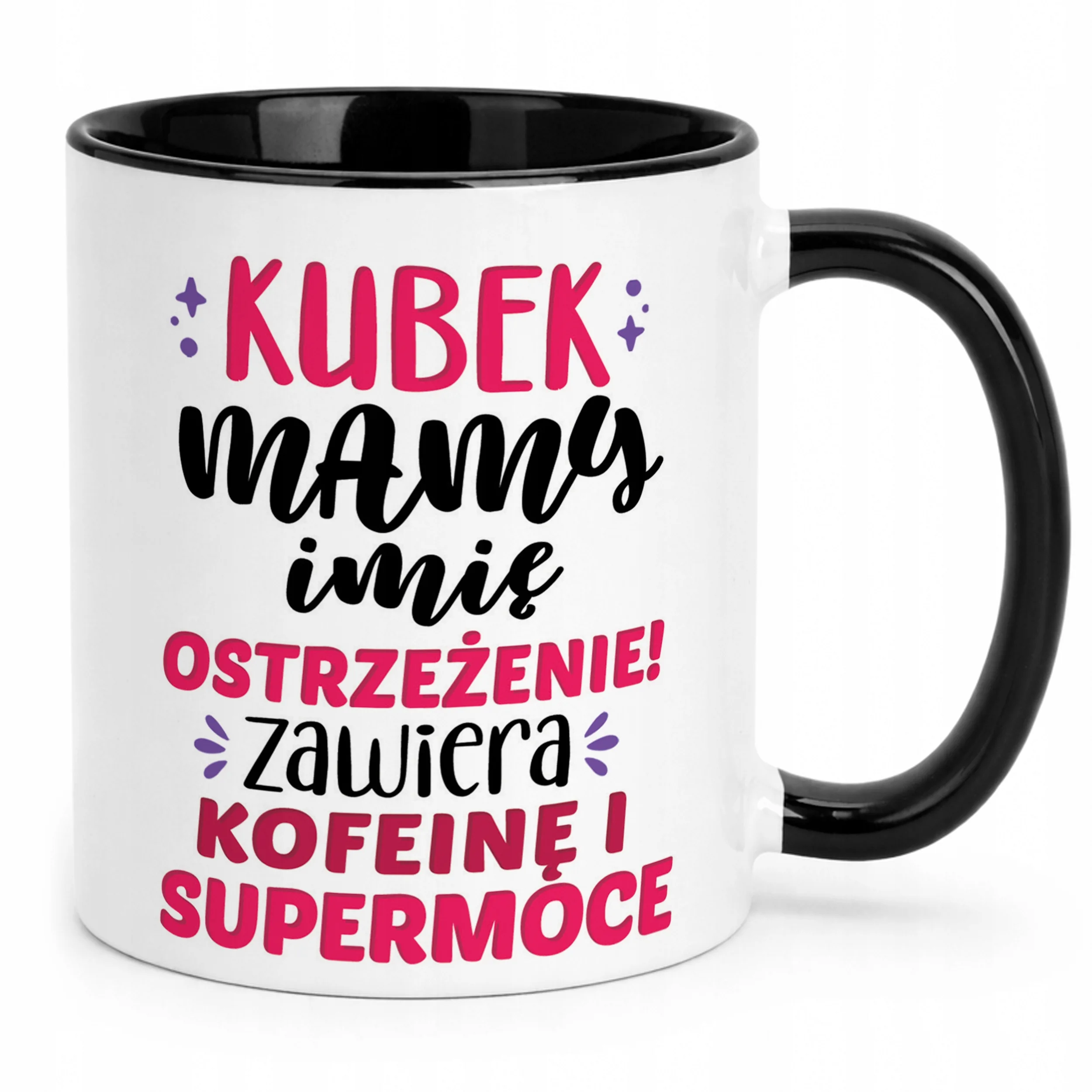Kubek Czarny Personalizowany Dzień Matki Dla Mamy Prezent Upominek