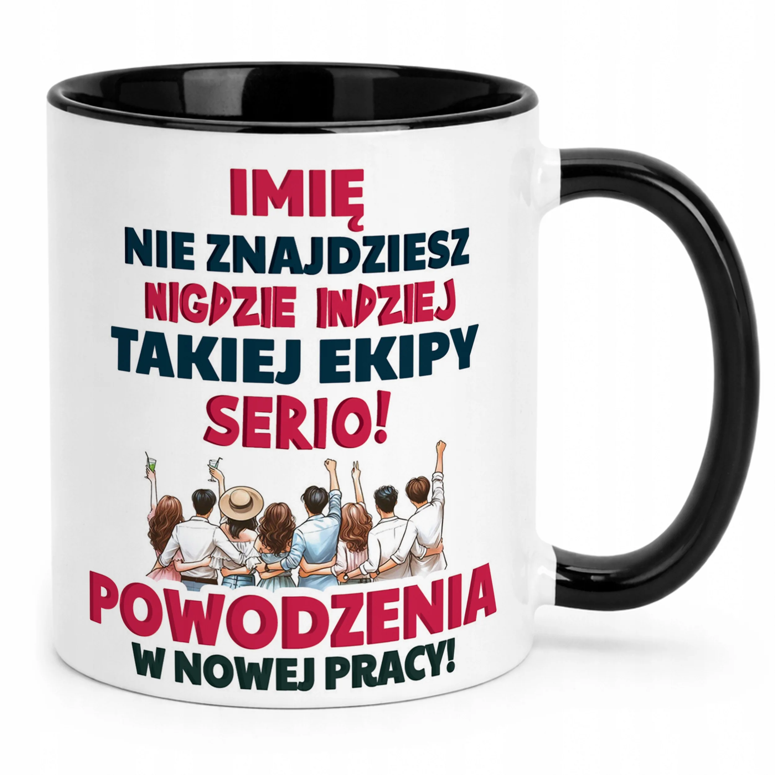 Kubek Czarny Personalizowany Pożeganie Odejście z Pracy Prezent