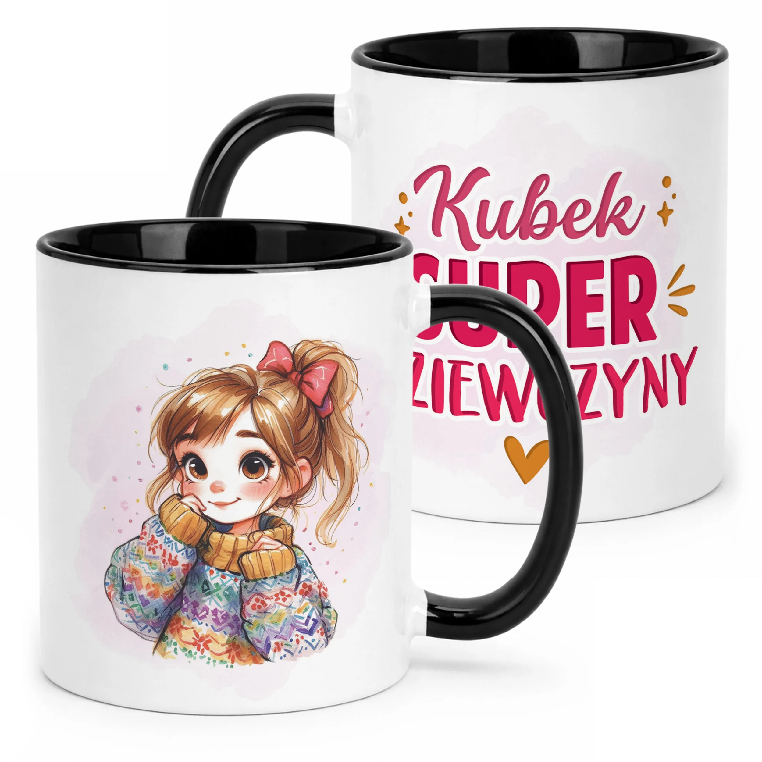 Kubek Czarny Dzień Kobiet Dla Dziewczynki Dla Niej Prezent Upominek
