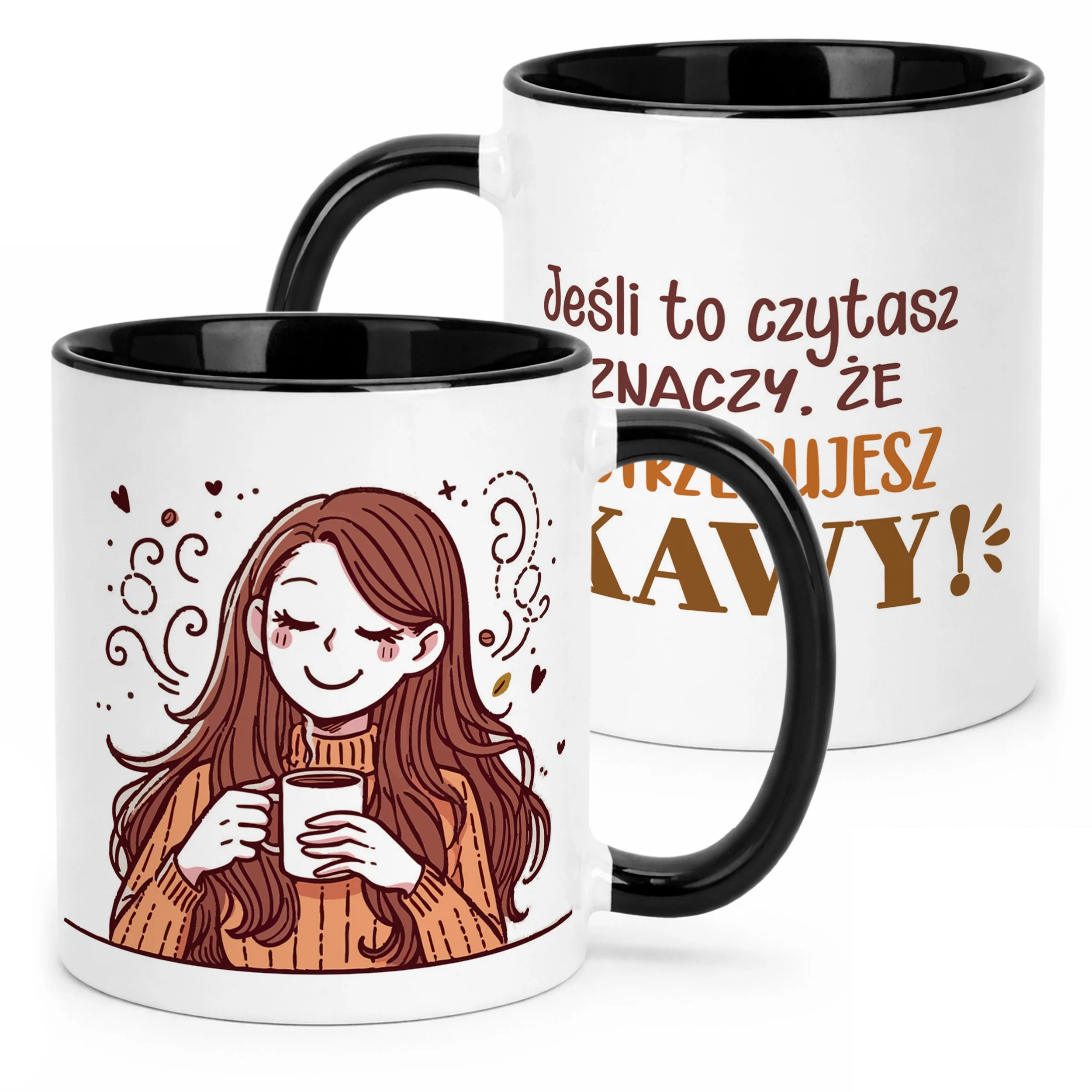 Kubek Czarny Dzień Kobiet Dla Kobiety Dziewczyny Prezent Upominek