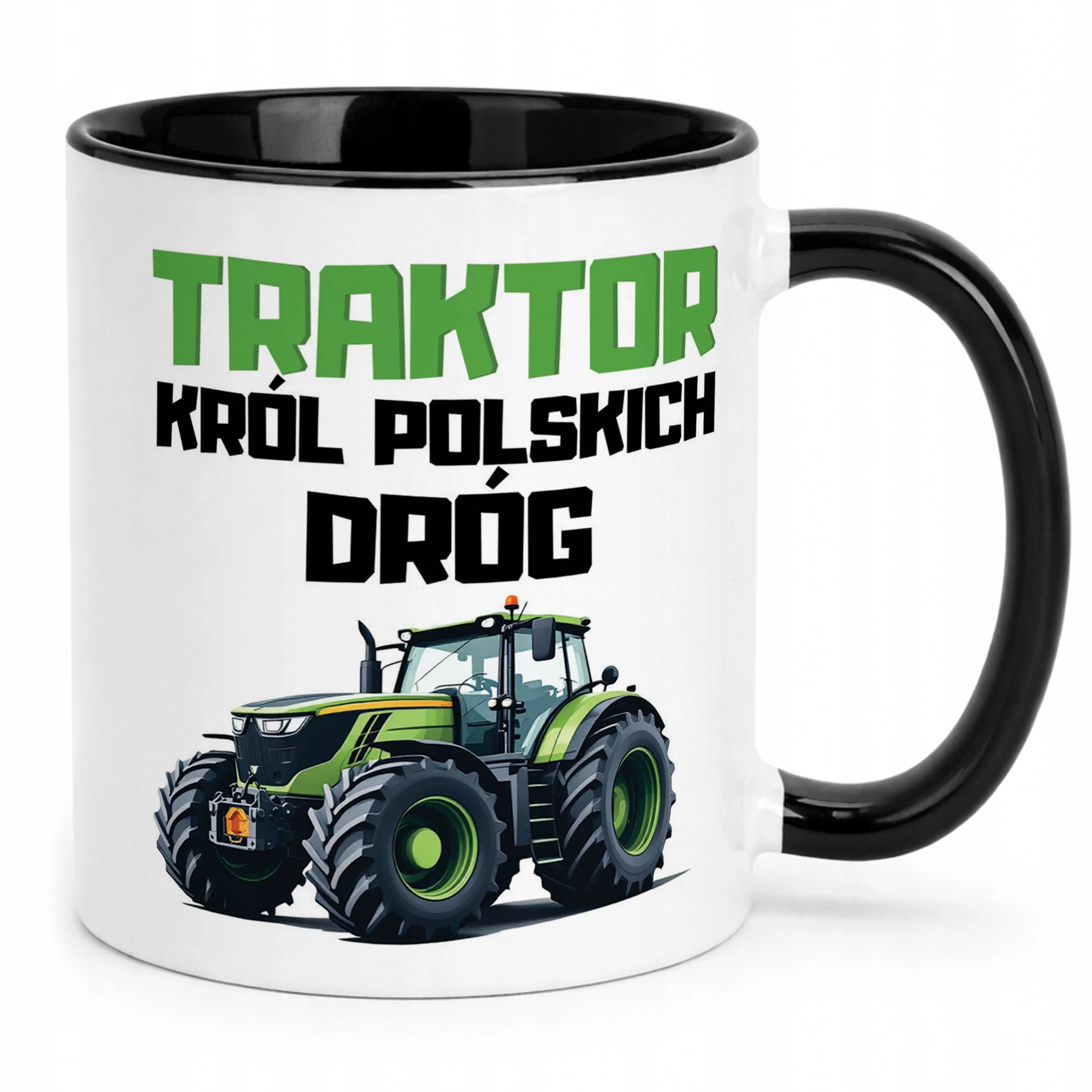 Kubek Czarny Rolnik Dla Rolnika Traktor Zabawny Prezent Upominek