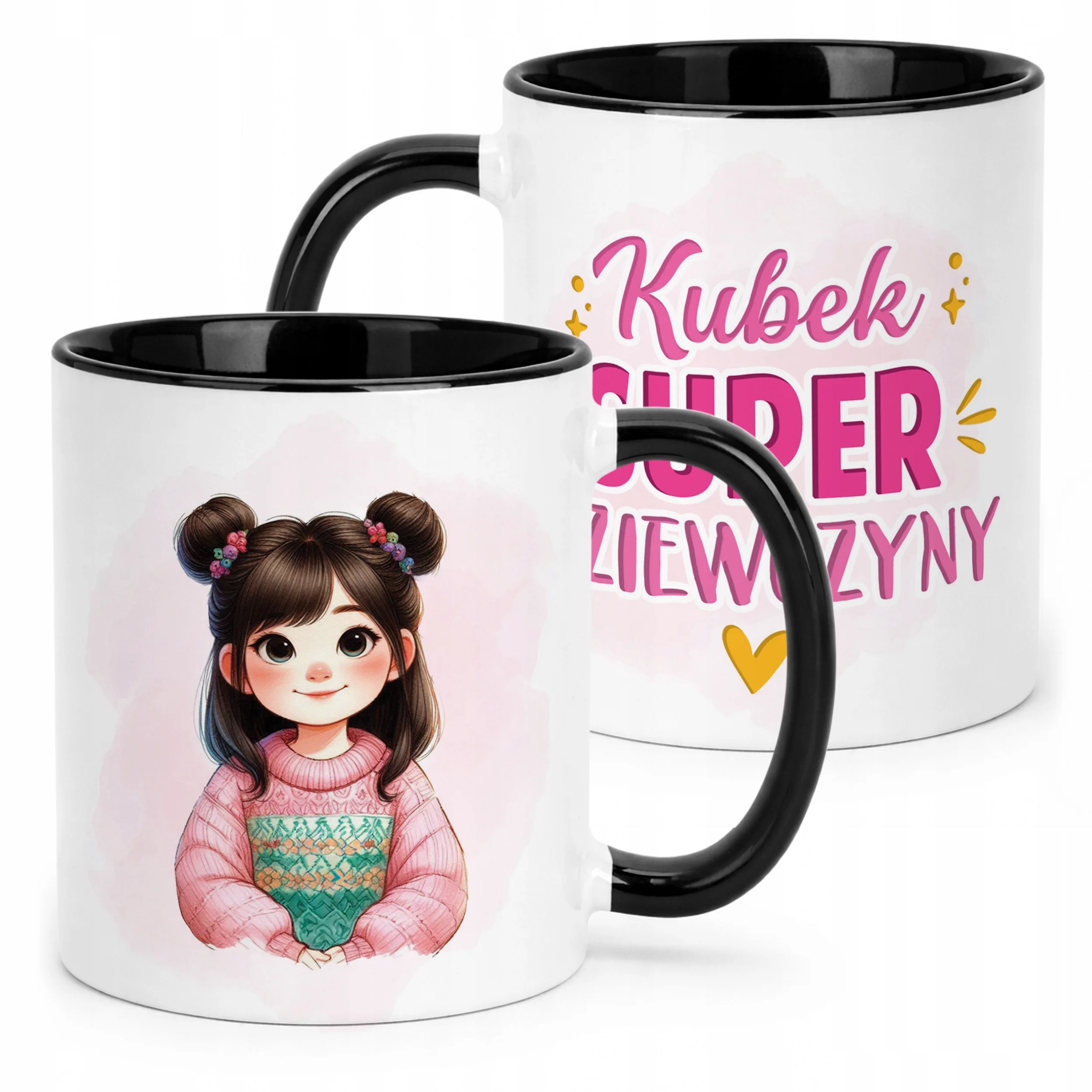 Kubek Czarny Dzień Kobiet Dla Dziewczynki Dla Niej Prezent Upominek