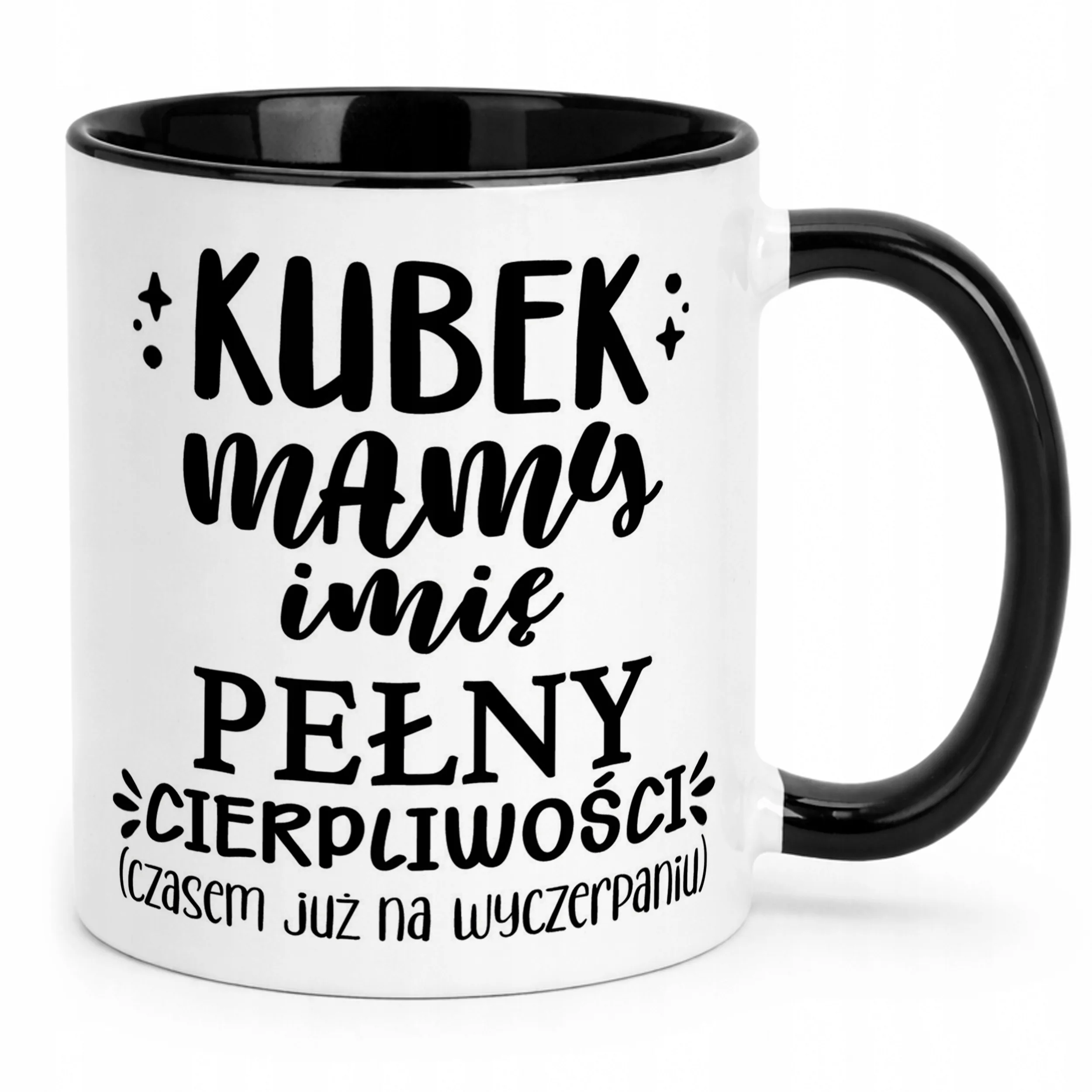 Kubek Czarny Personalizowany Dzień Matki Dla Mamy Prezent Upominek