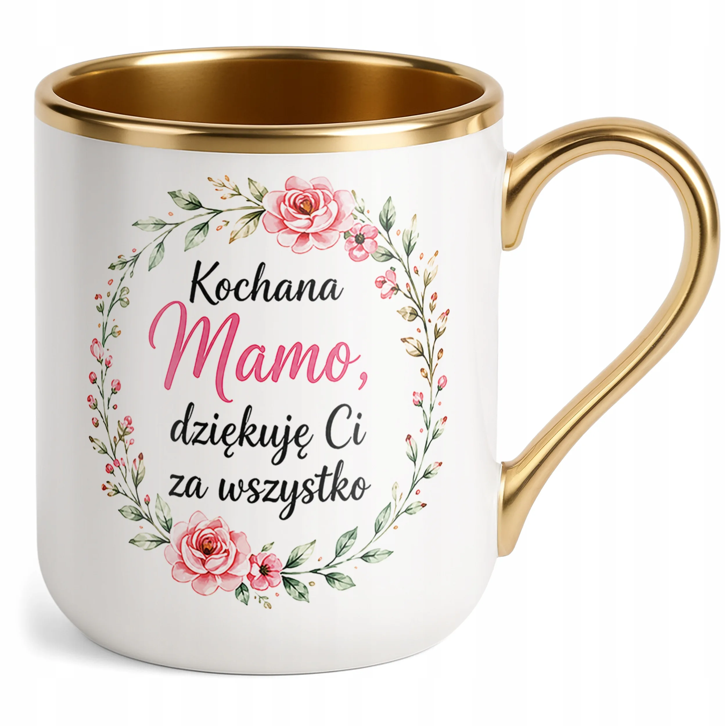 Kubek premium złoty prezent dla mamy na Dzień Matki uniwersalny prezent