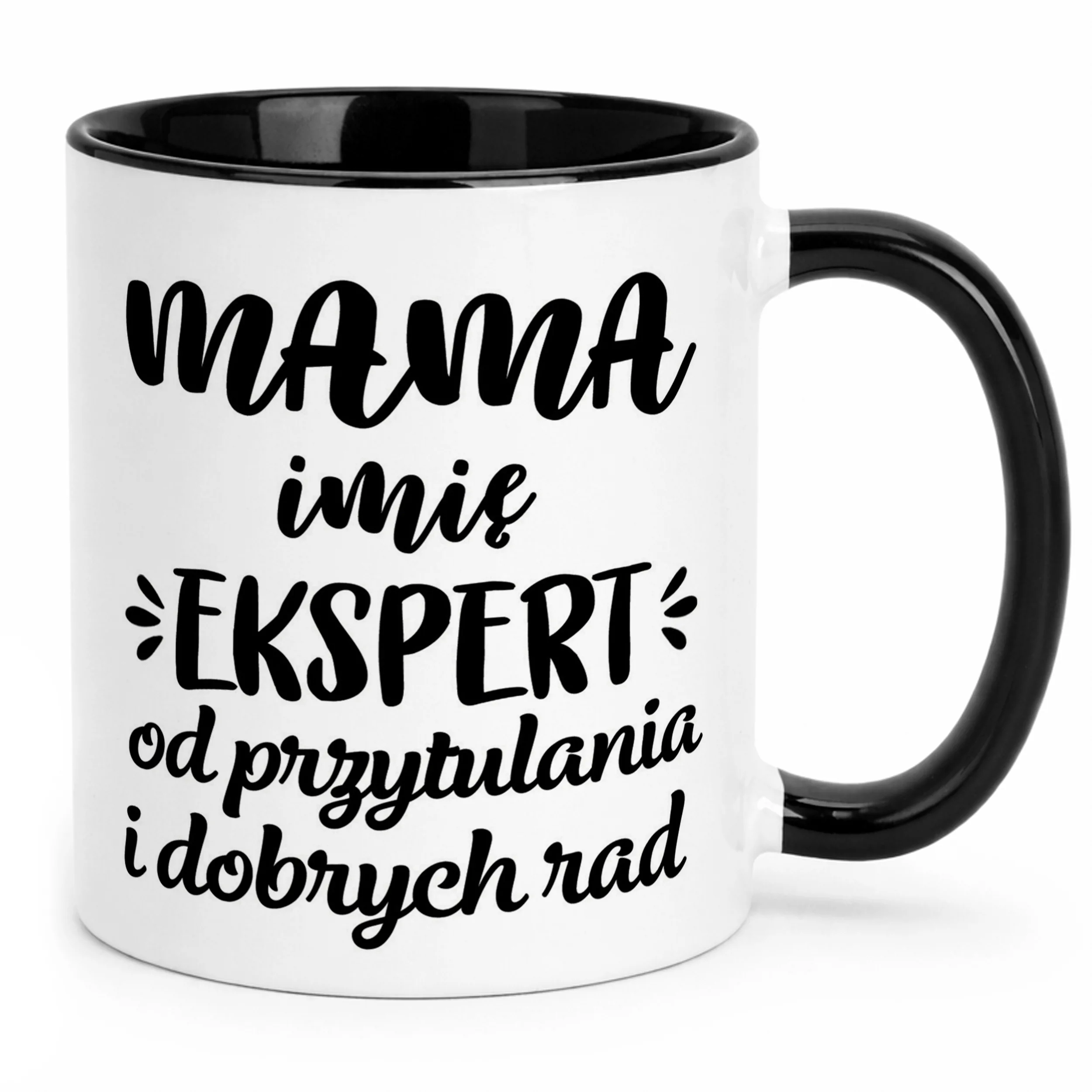 Kubek Czarny Personalizowany Dzień Matki Dla Mamy Prezent Upominek