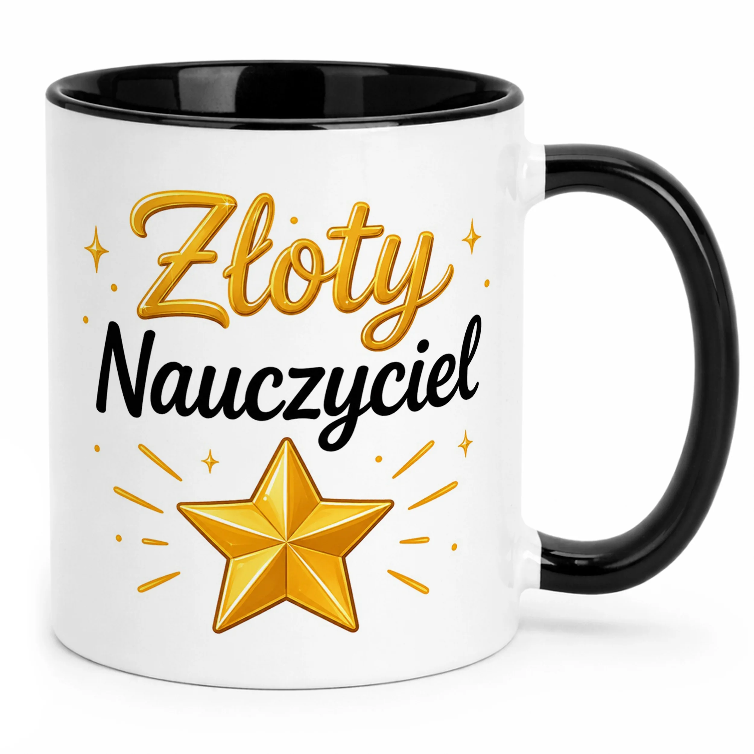 Kubek Czarny Dzień Nauczyciela Dla Nauczyciela Prezent Upominek