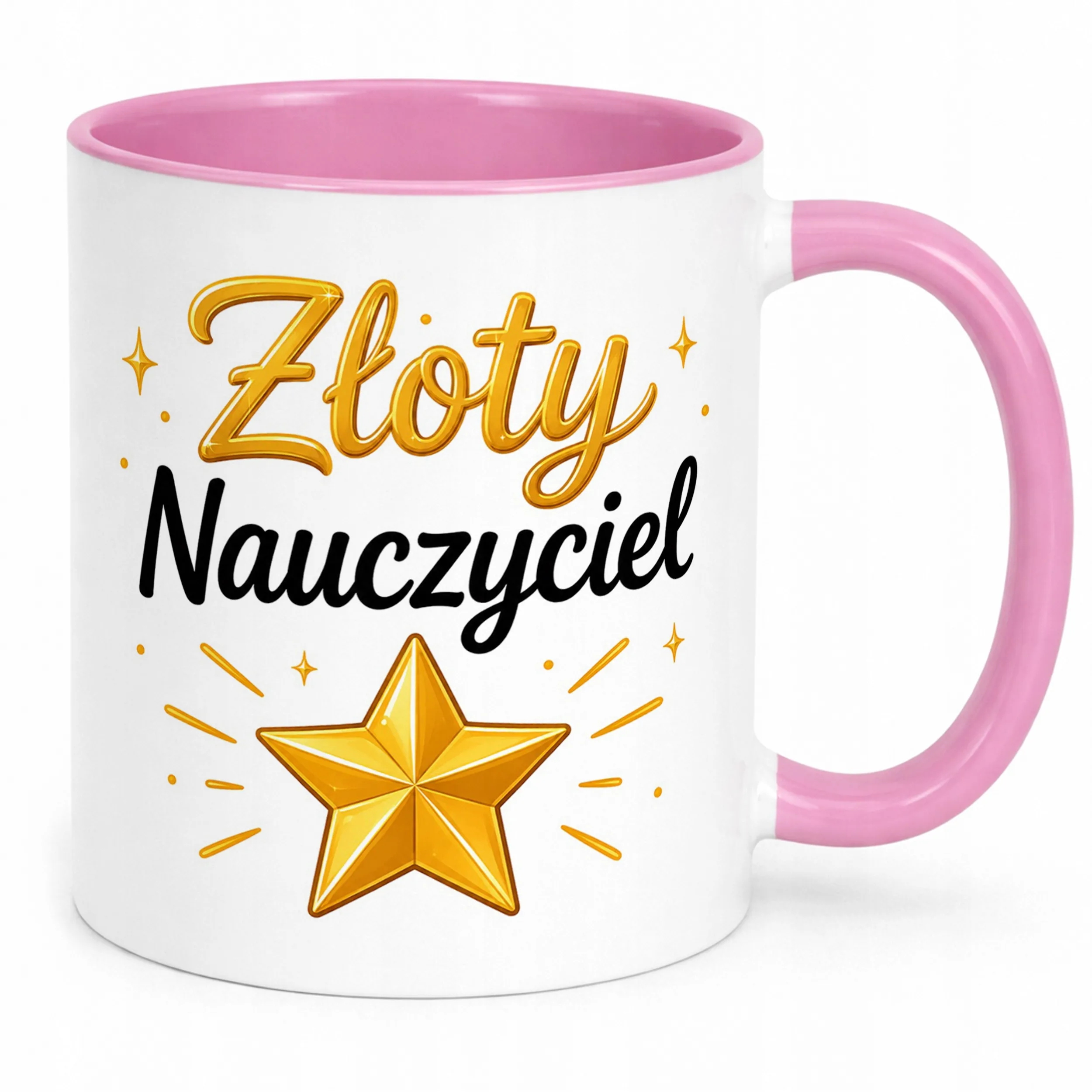 Kubek Różowy Dzień Nauczyciela Dla Nauczyciela Prezent Upominek