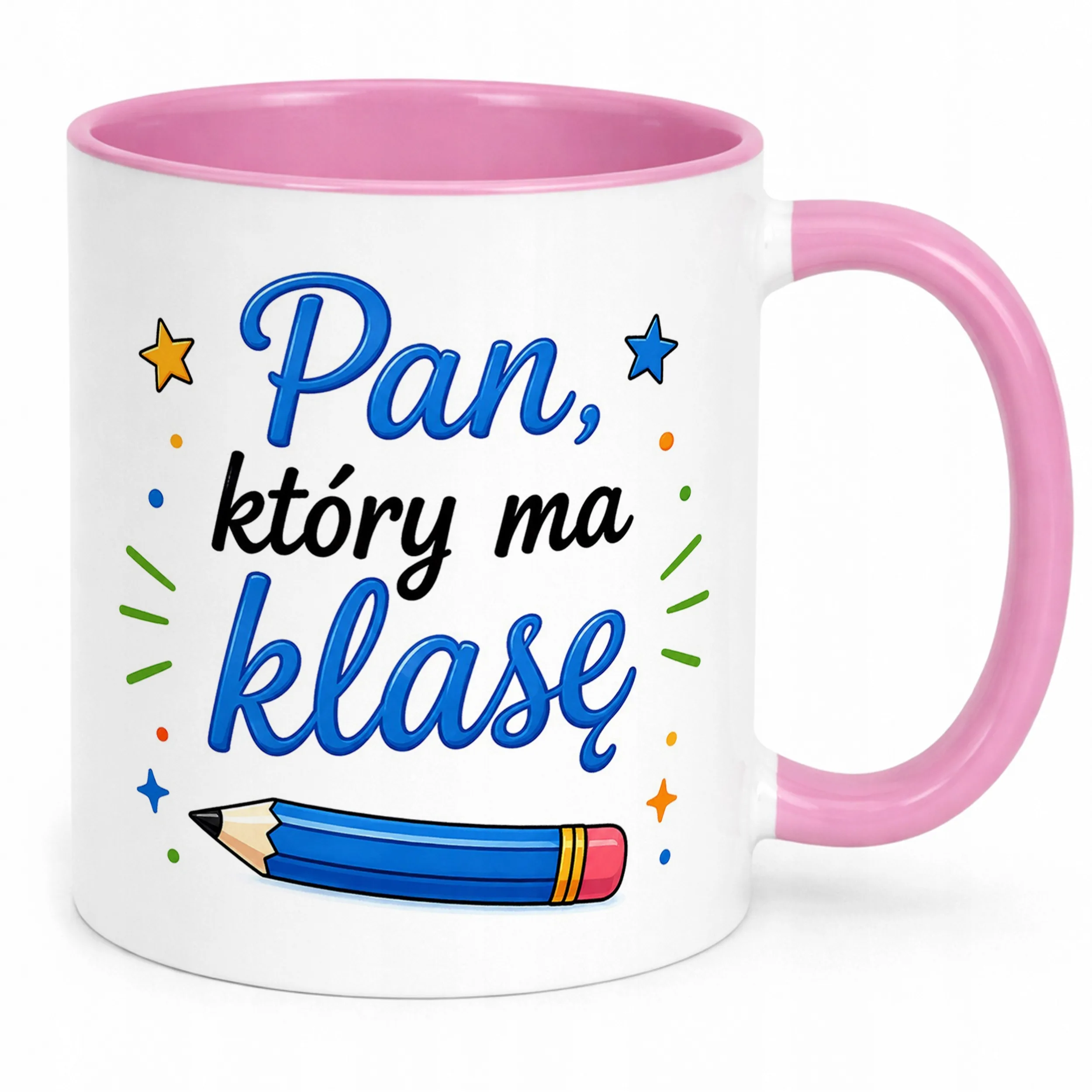 Kubek Różowy Dzień Nauczyciela Dla Nauczyciela Prezent Upominek