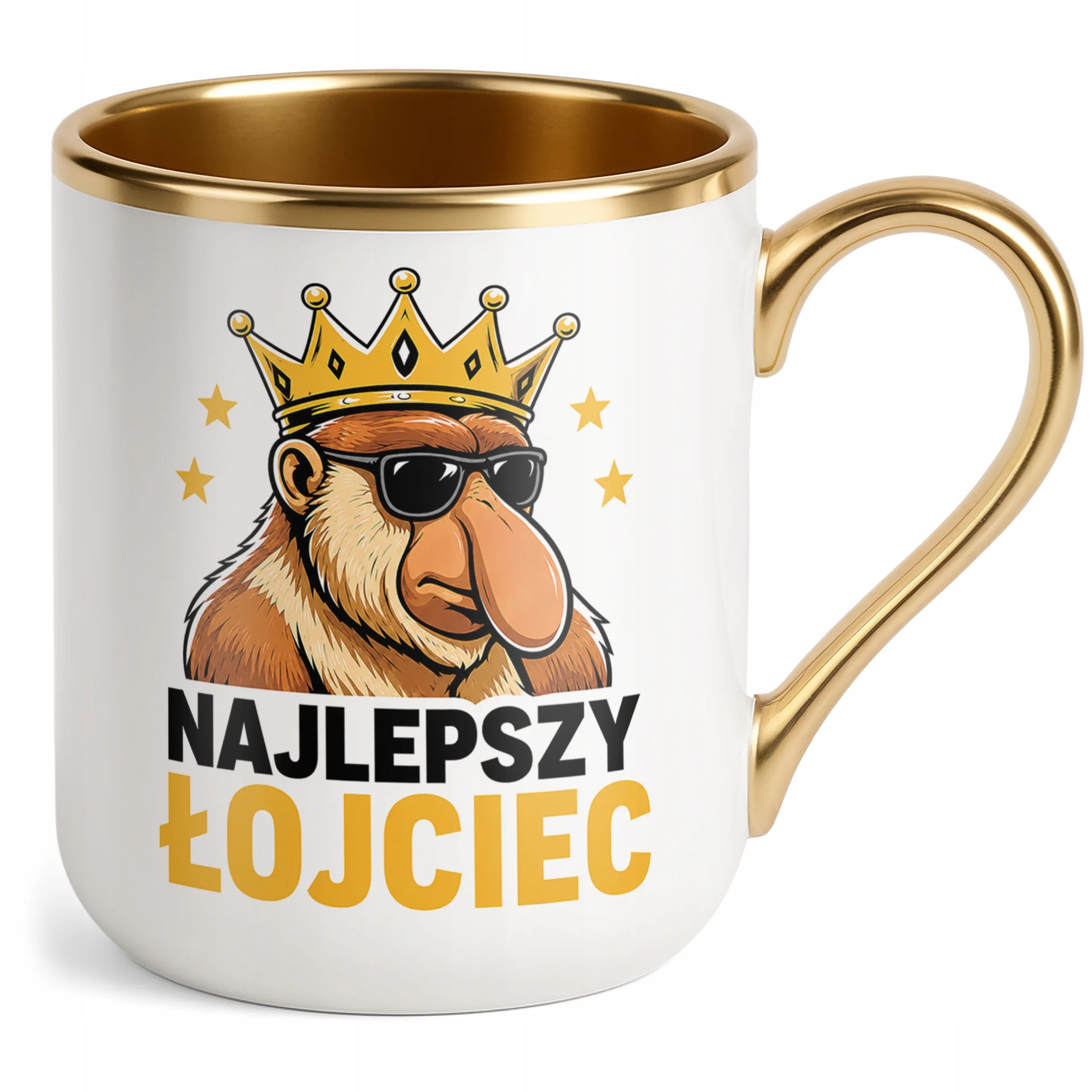 Kubek Premium Złoty Dzień Ojca prezent dla taty miły upominek