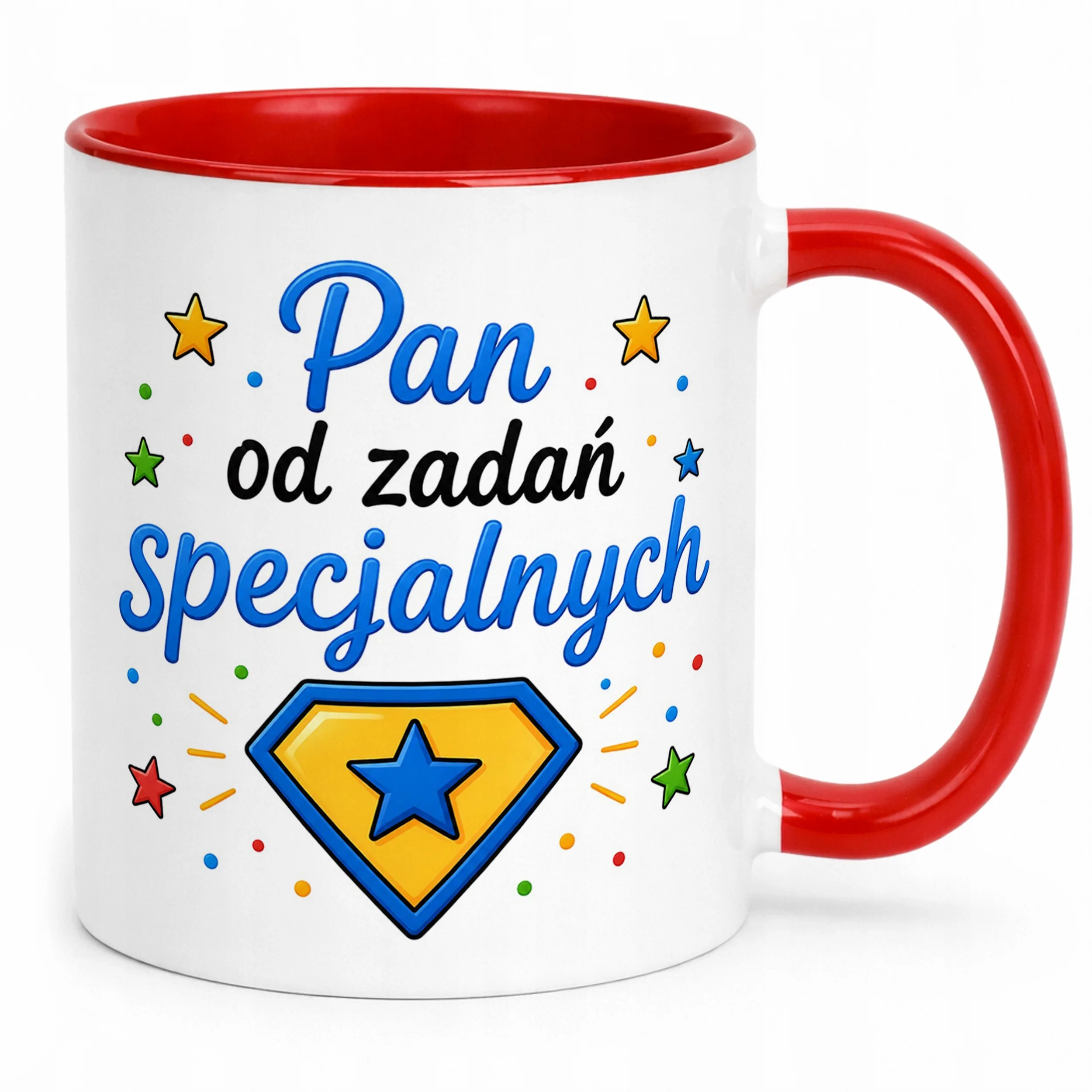 Kubek Czerwony Dzień Nauczyciela Dla Nauczyciela Prezent Upominek