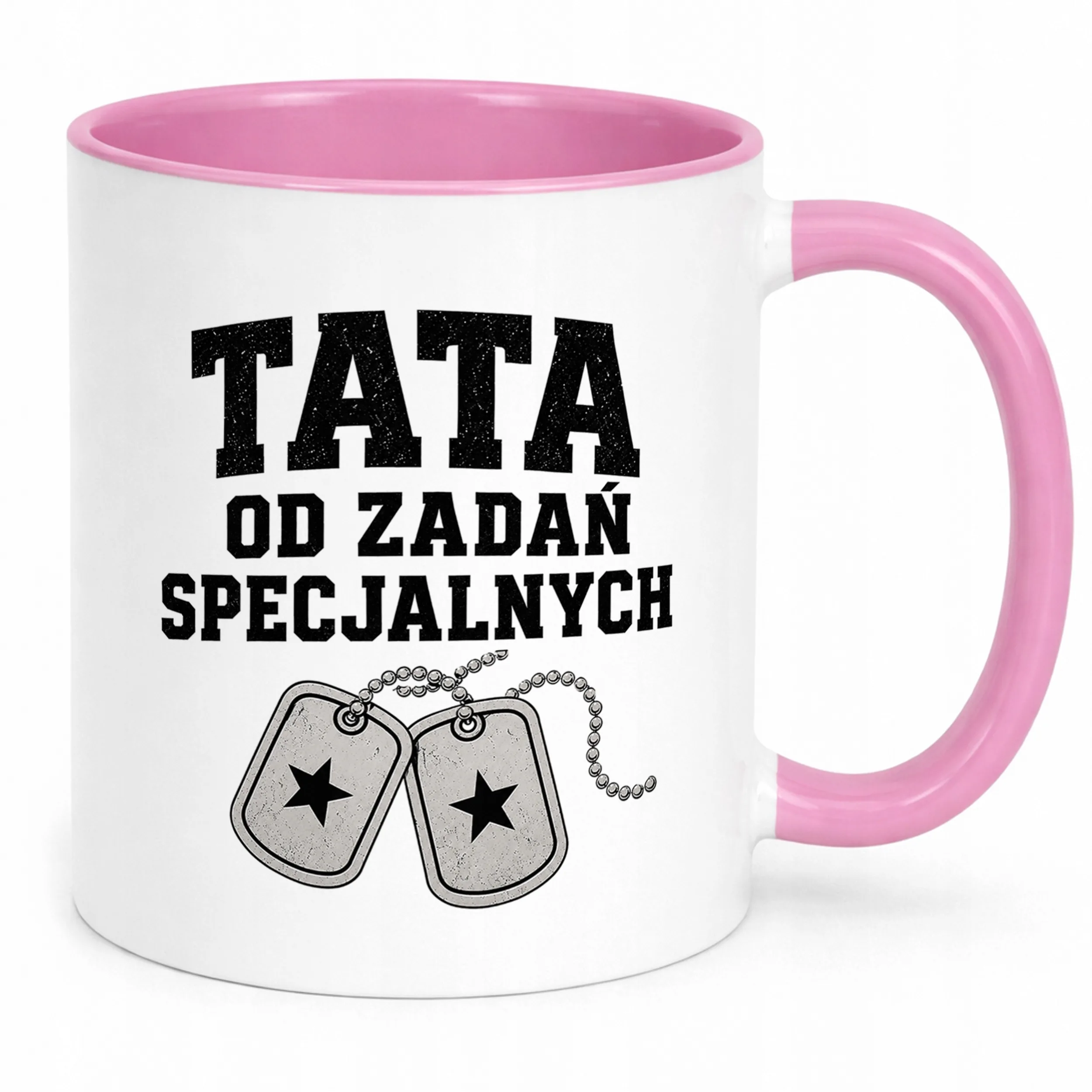 Kubek Różowy prezent na Dzień Ojca upominek dla taty