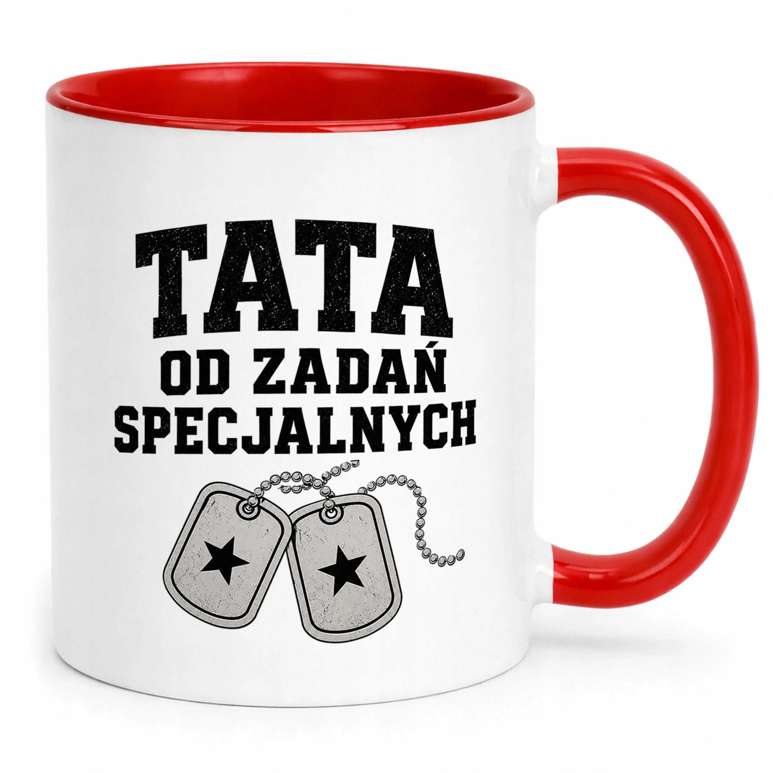 Kubek Czerwony prezent na Dzień Ojca upominek dla taty
