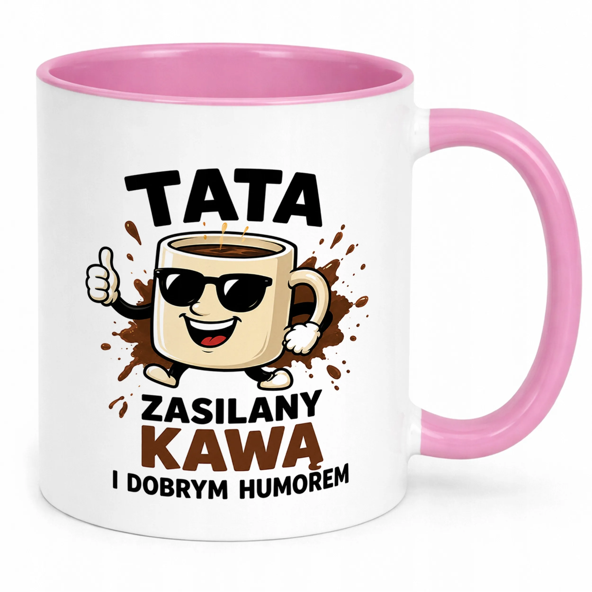 Kubek Różowy Dzień Ojca prezent dla taty upominek dla taty