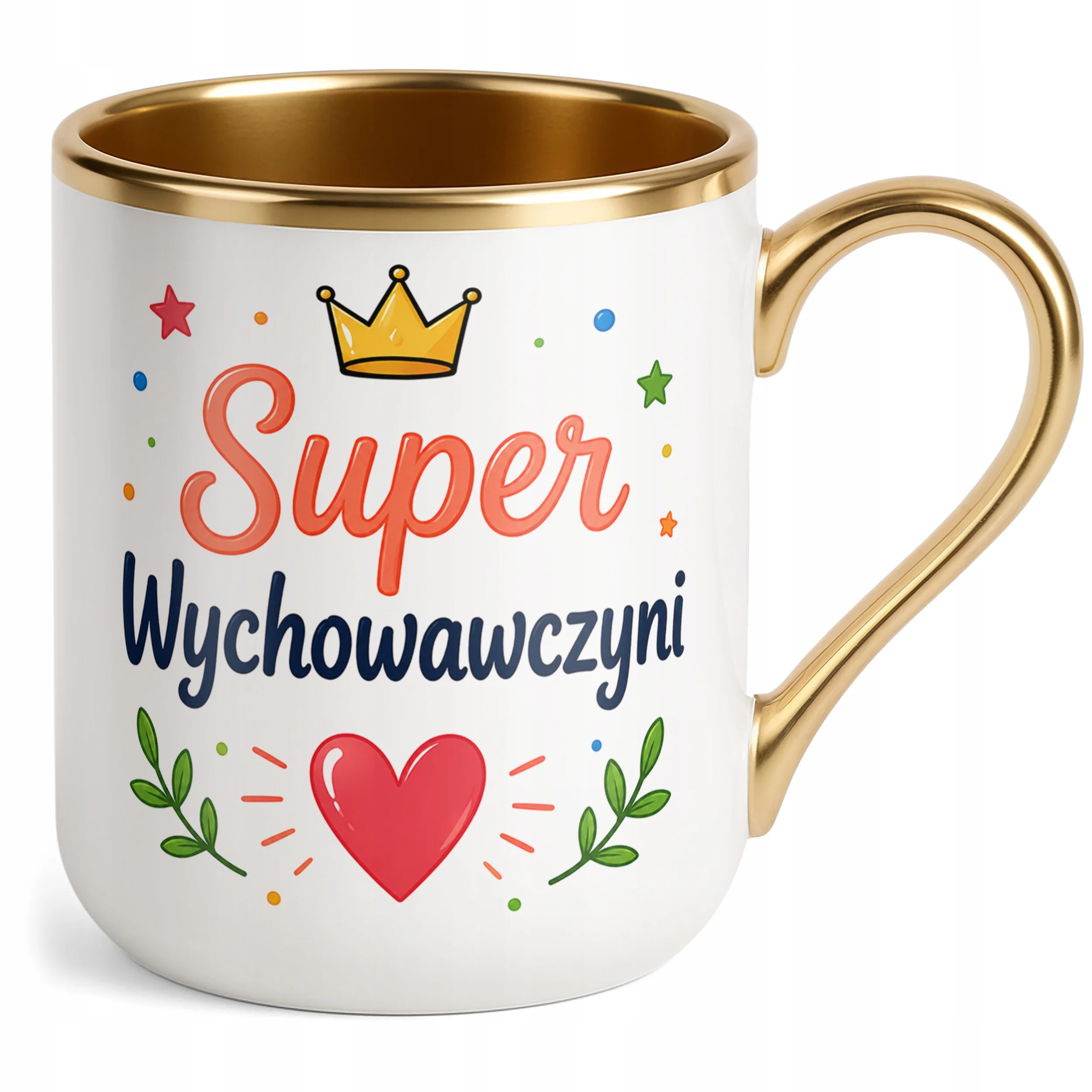 Kubek Premium Złoty Dzień Nauczyciela Dla Wychowawcy Prezent Upominek