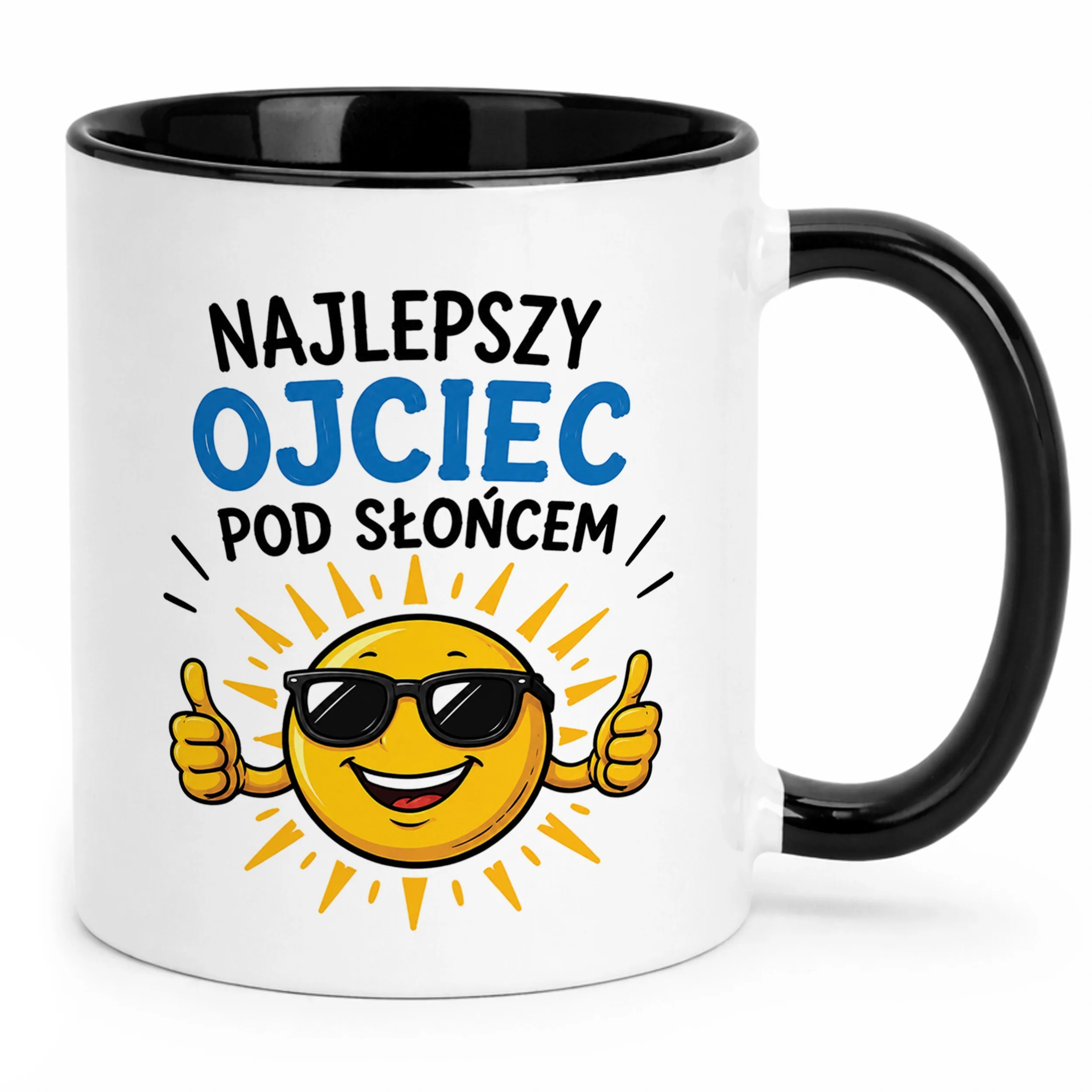 Kubek Czarny Dzień Ojca upominek dla taty prezent