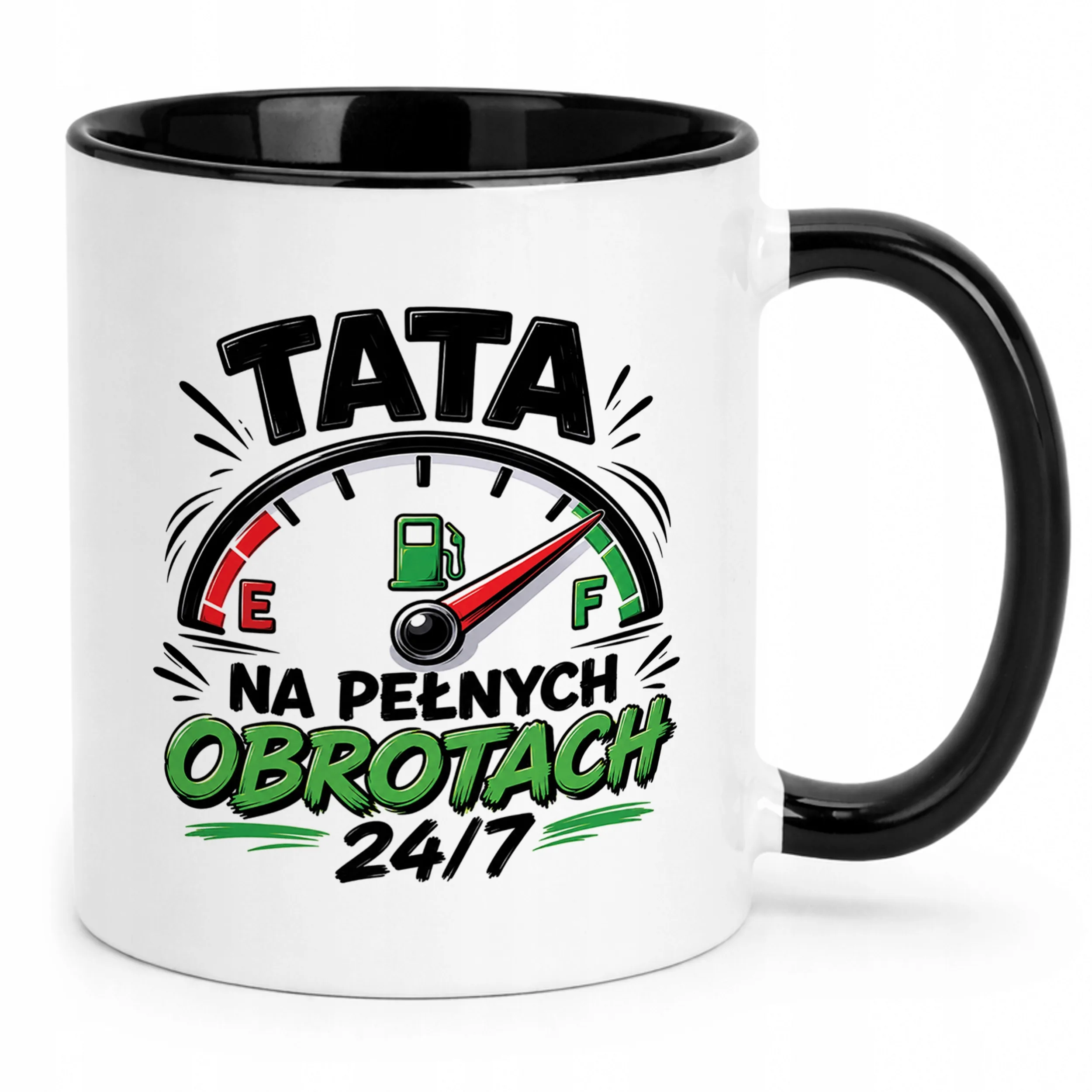 Kubek Czarny Dzień Ojca prezent dla taty pomysł na prezent