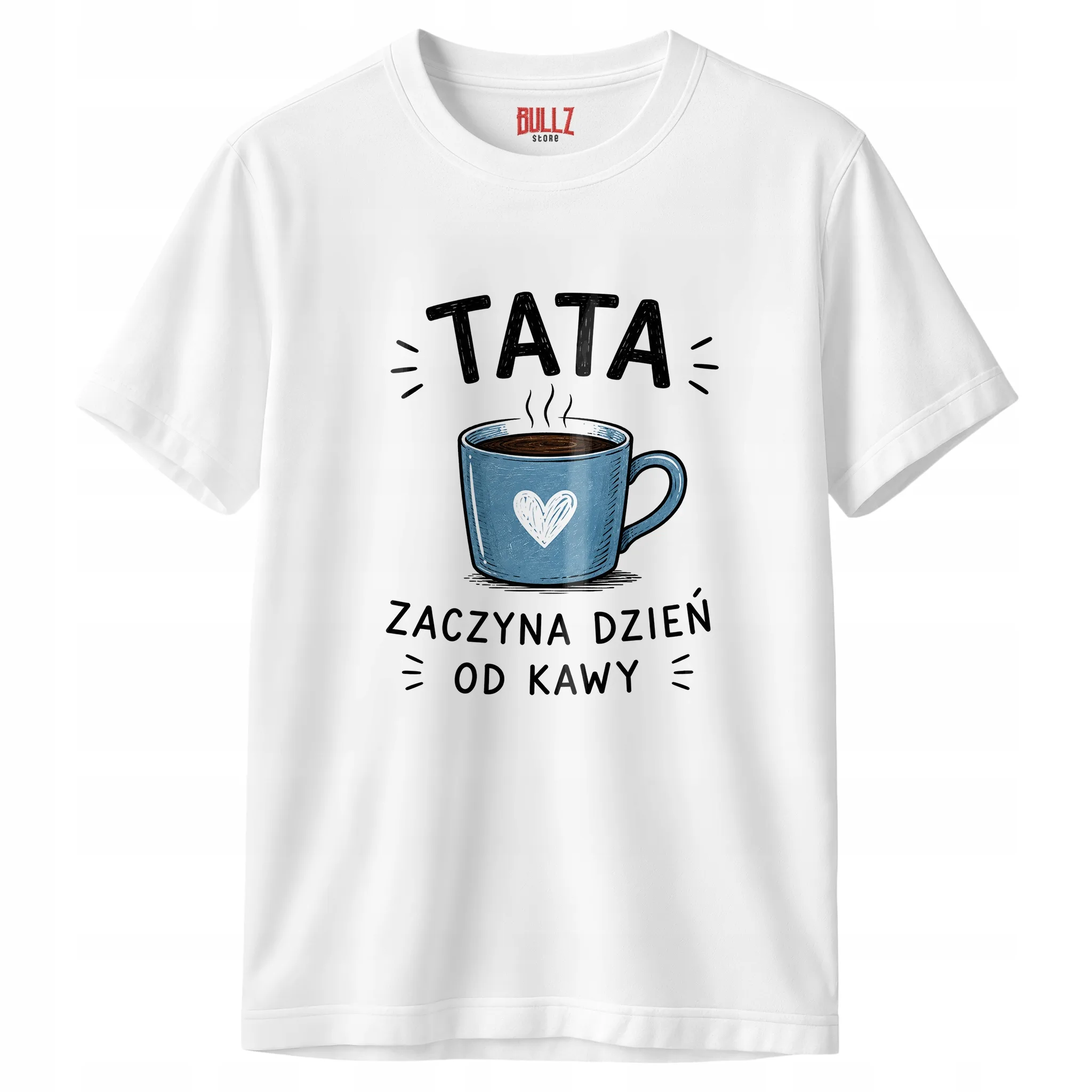 Koszulka biała męska prezent dla taty na Dzień Ojca upominek