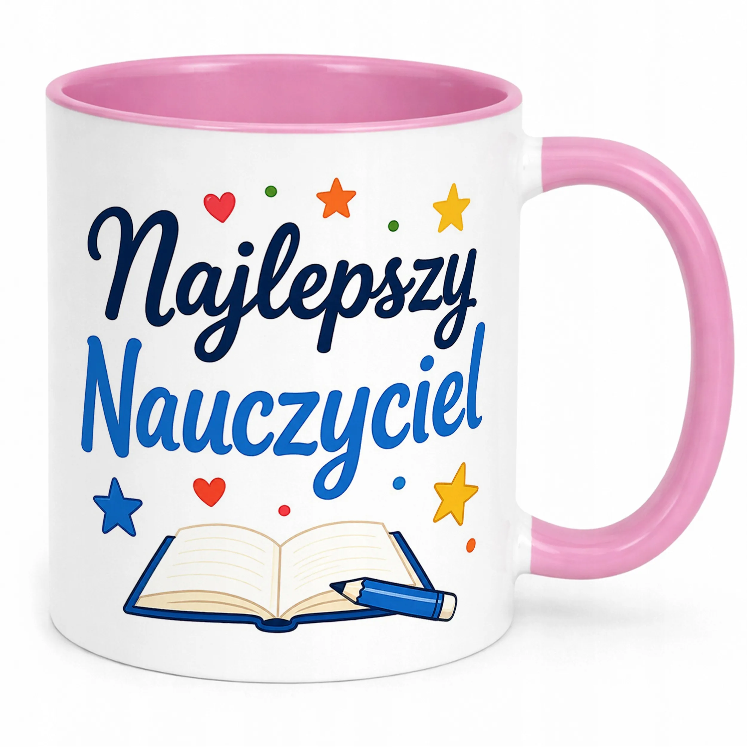 Kubek Różowy Dzień Nauczyciela Dla Nauczyciela Prezent Upominek
