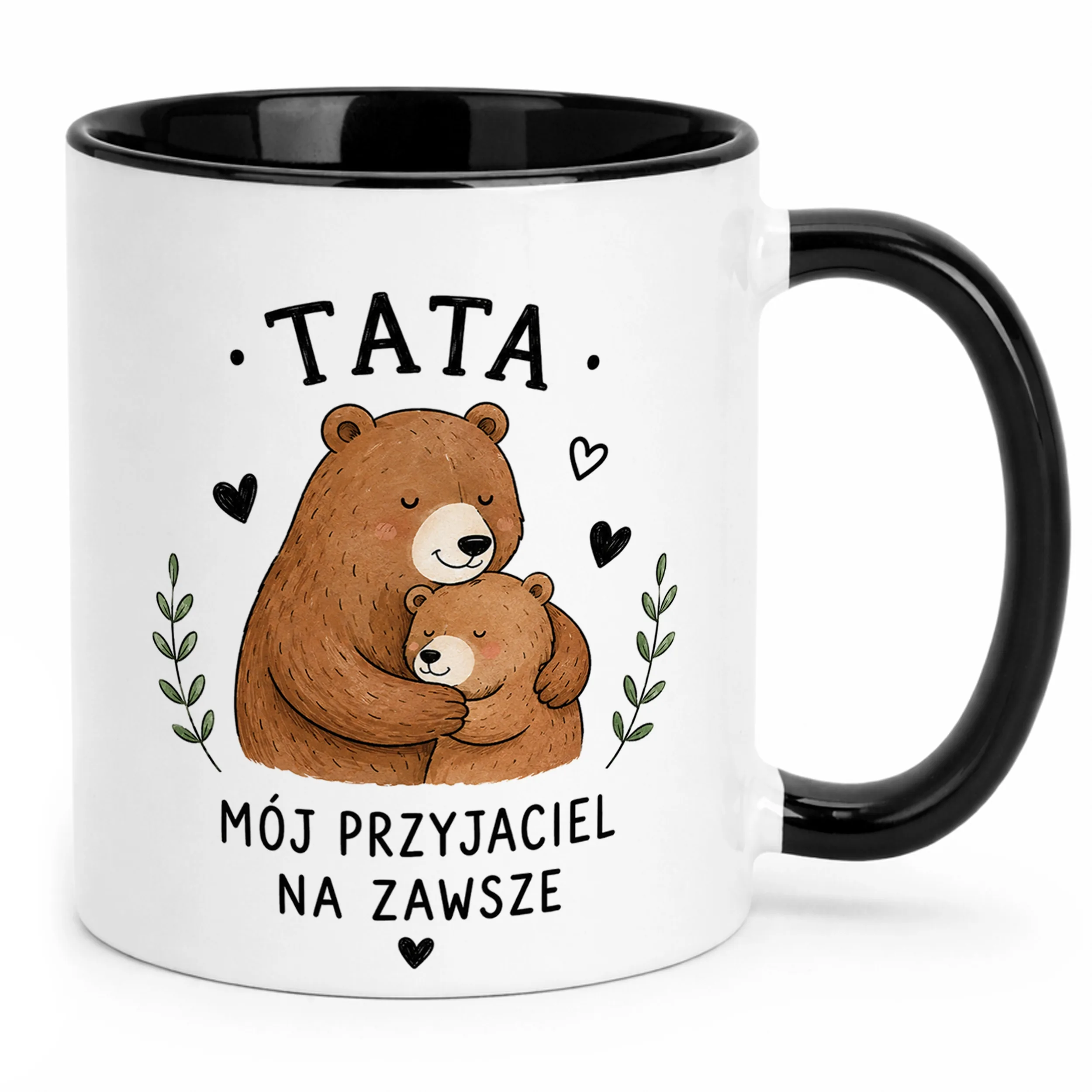 Kubek Czarny dla taty prezent na Dzień Ojca upominek
