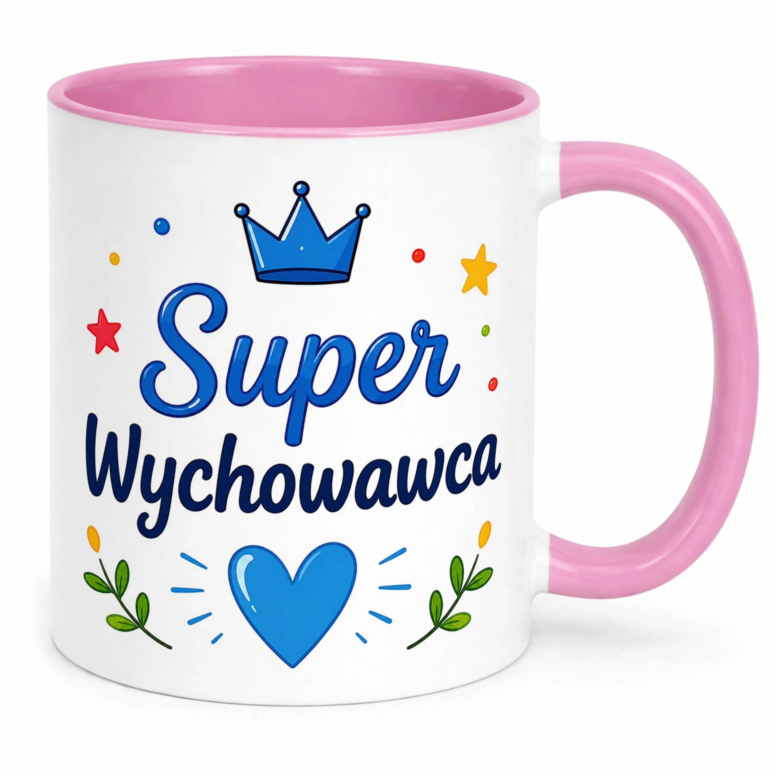 Kubek Różowy Dzień Nauczyciela Dla Wychowawcy Prezent Upominek
