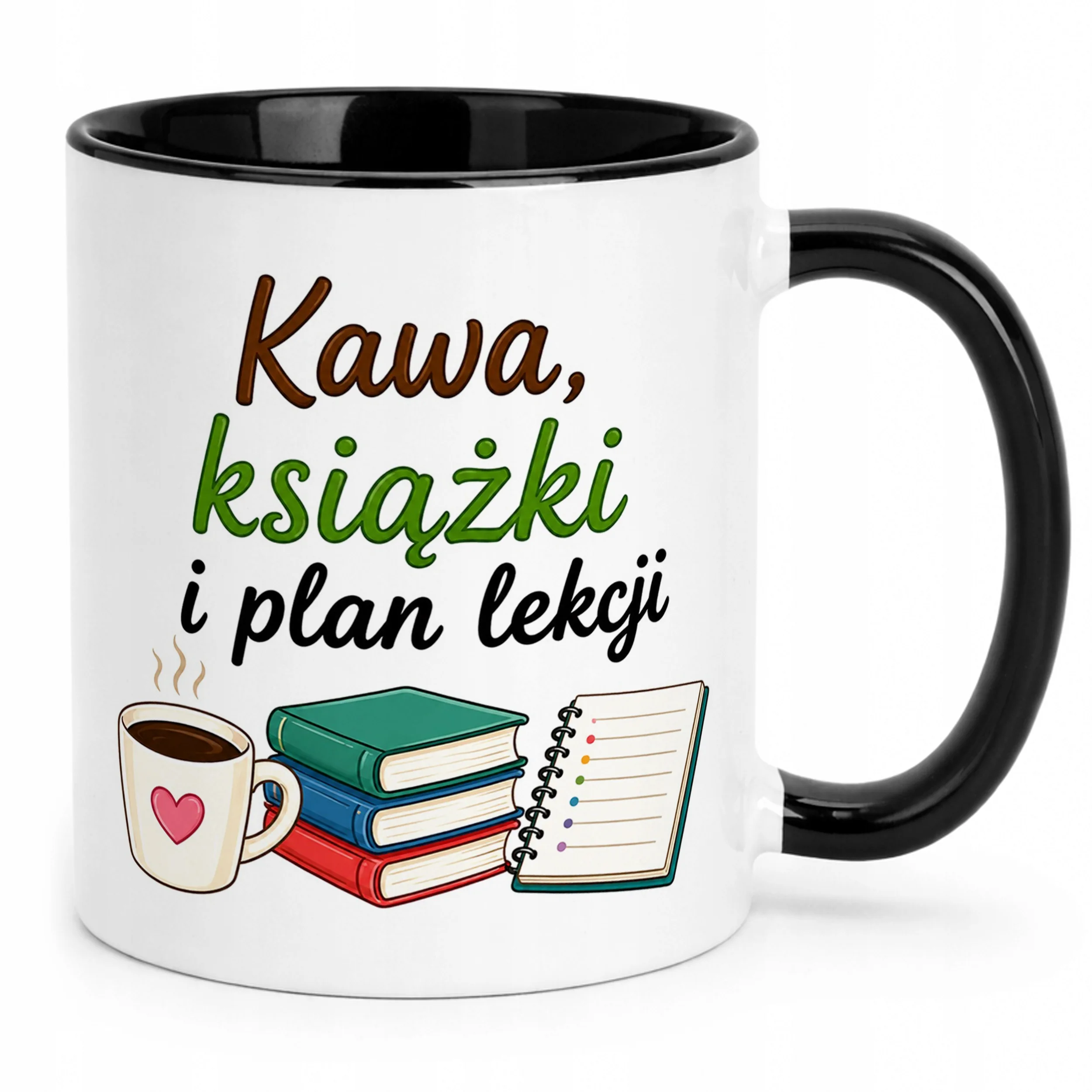 Kubek Czarny Dzień Nauczyciela Prezent Upominek Szkoła
