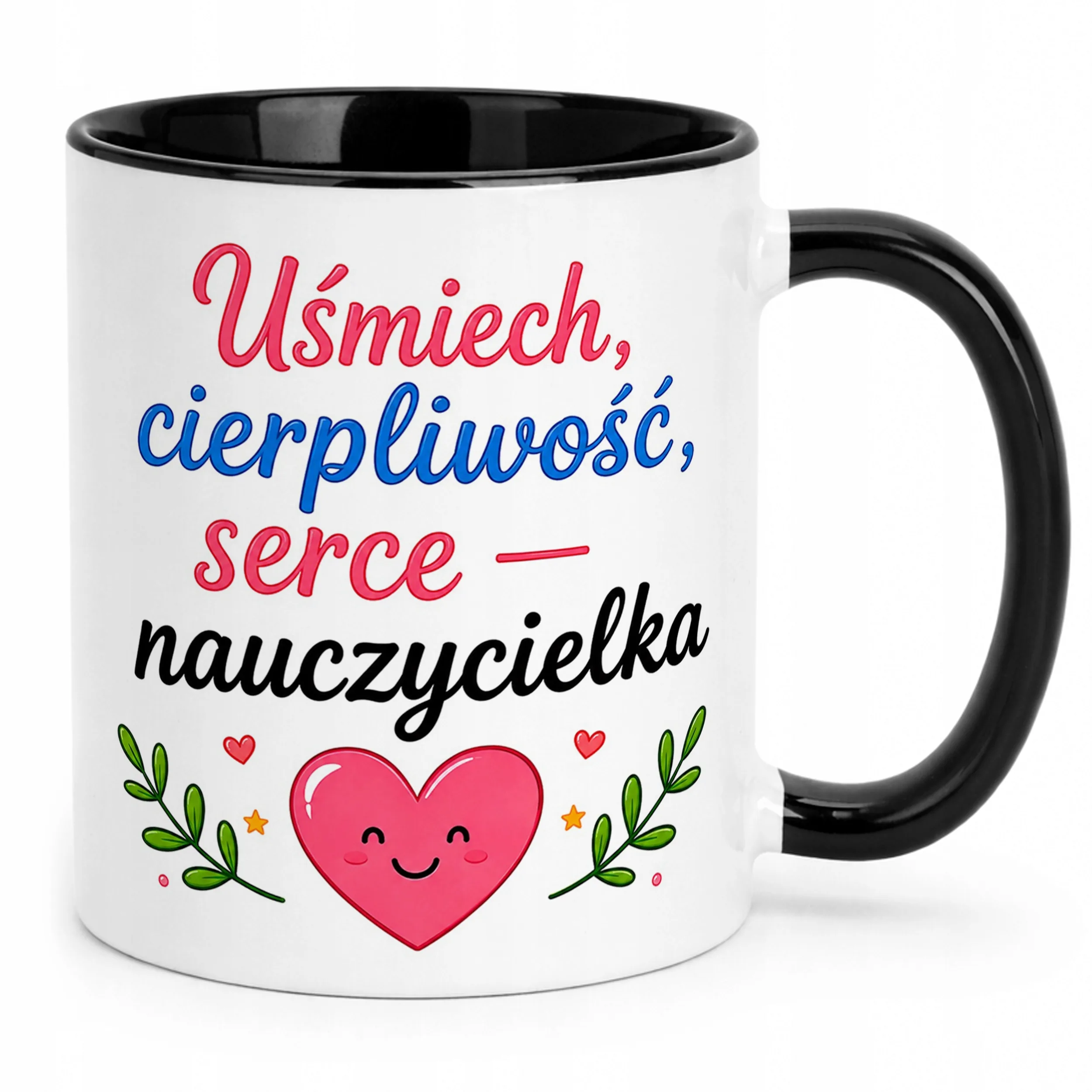 Kubek Czarny Dzień Nauczyciela Dla Nauczycielki Prezent Upominek