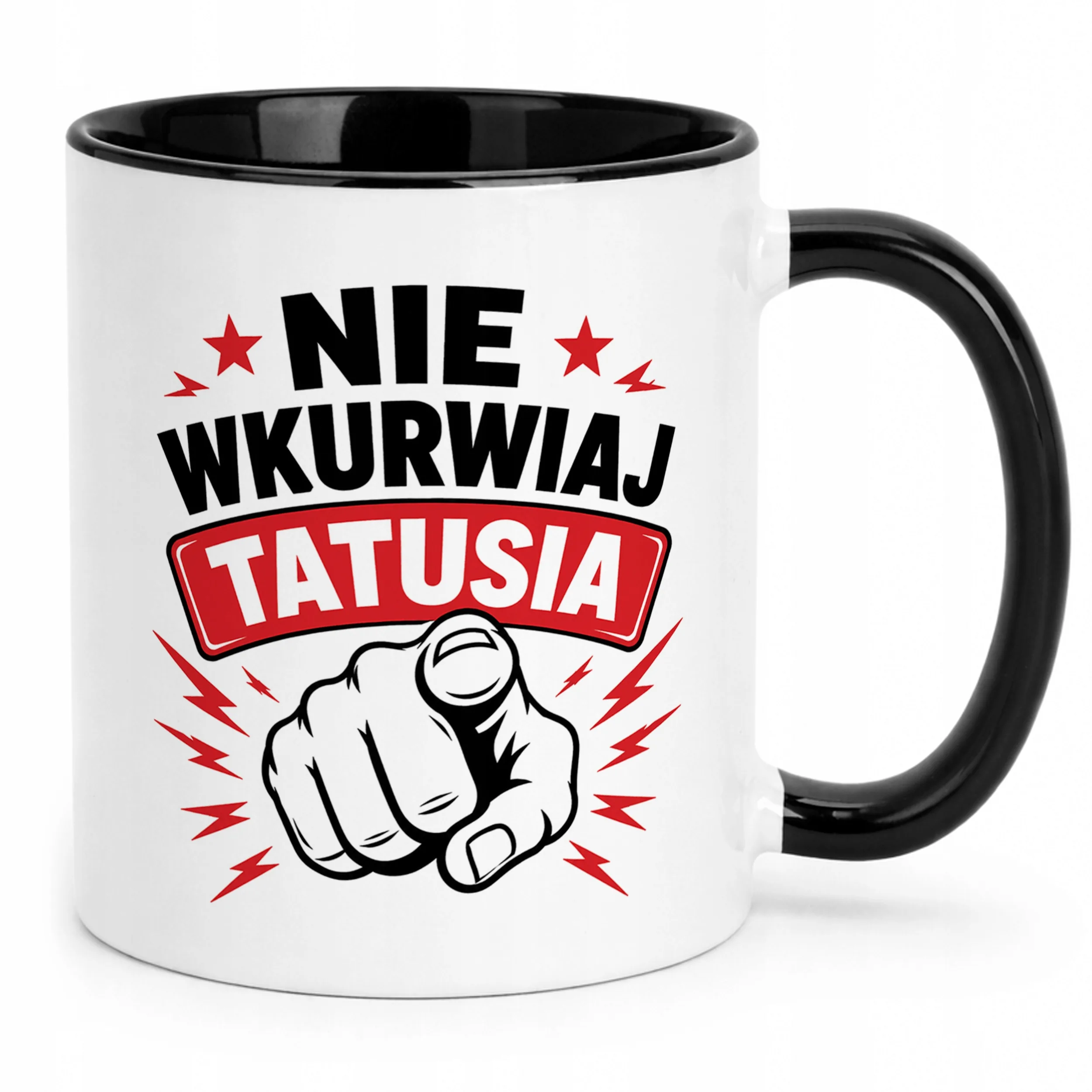 Kubek Czarny prezent dla tatusia na Dzień Ojca upominek