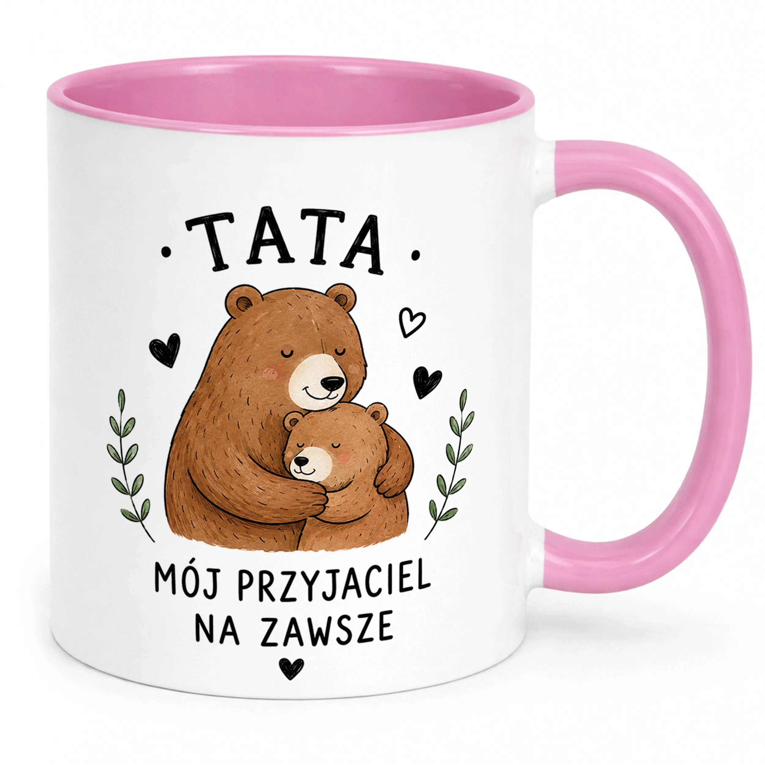 Kubek Różowy dla taty prezent na Dzień Ojca upominek