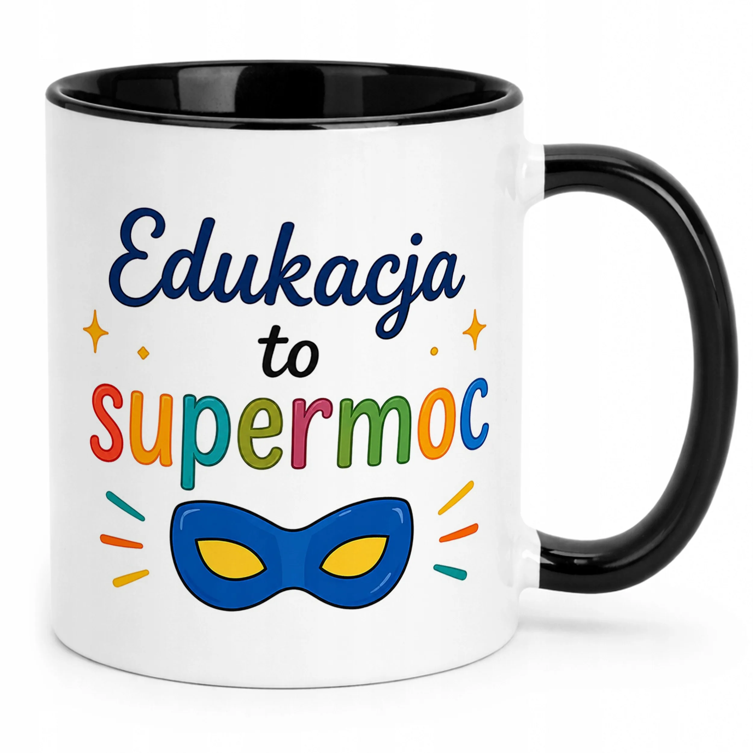 Kubek Czarny Dzień Nauczyciela Prezent Upominek Szkoła