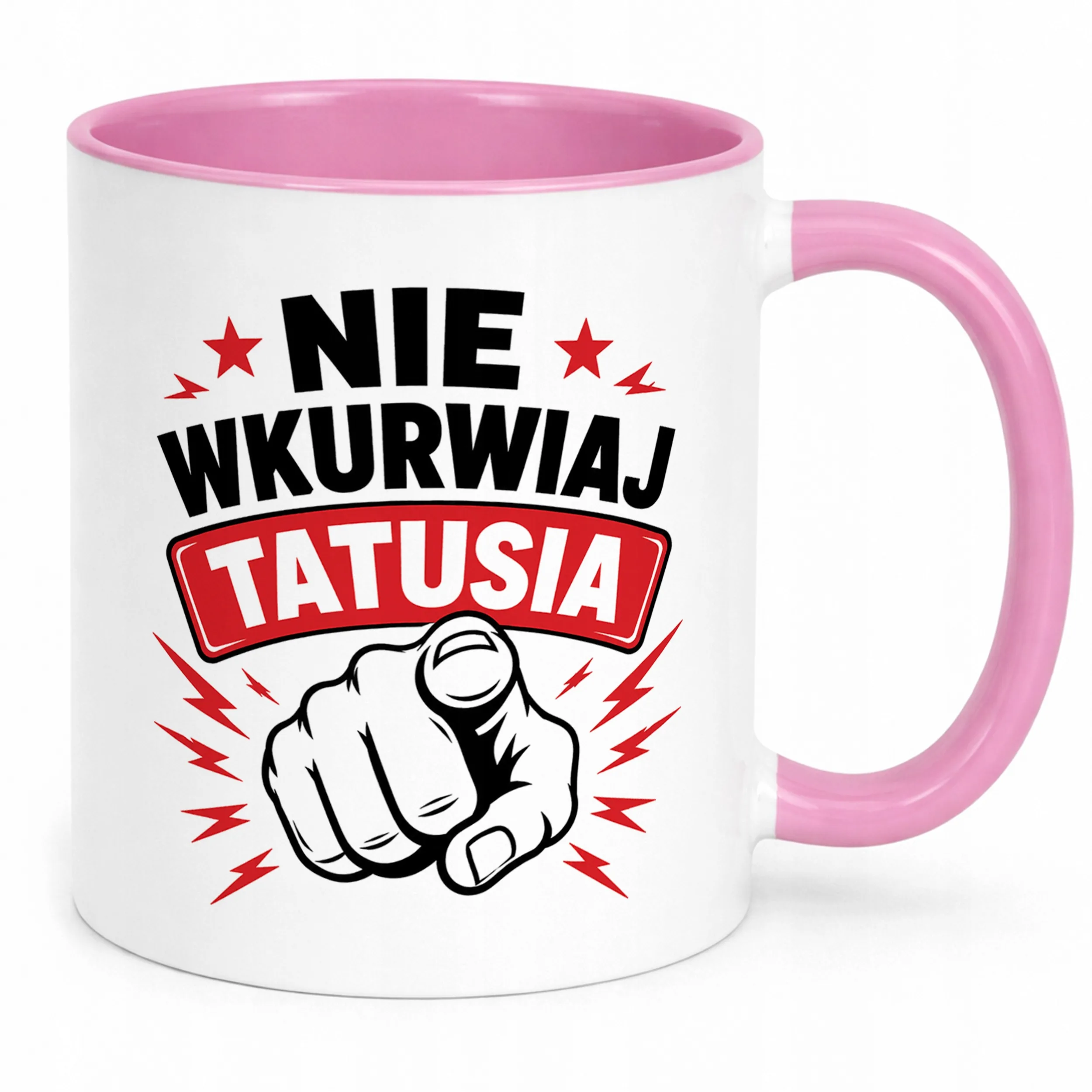 Kubek Różowy prezent dla tatusia na Dzień Ojca upominek