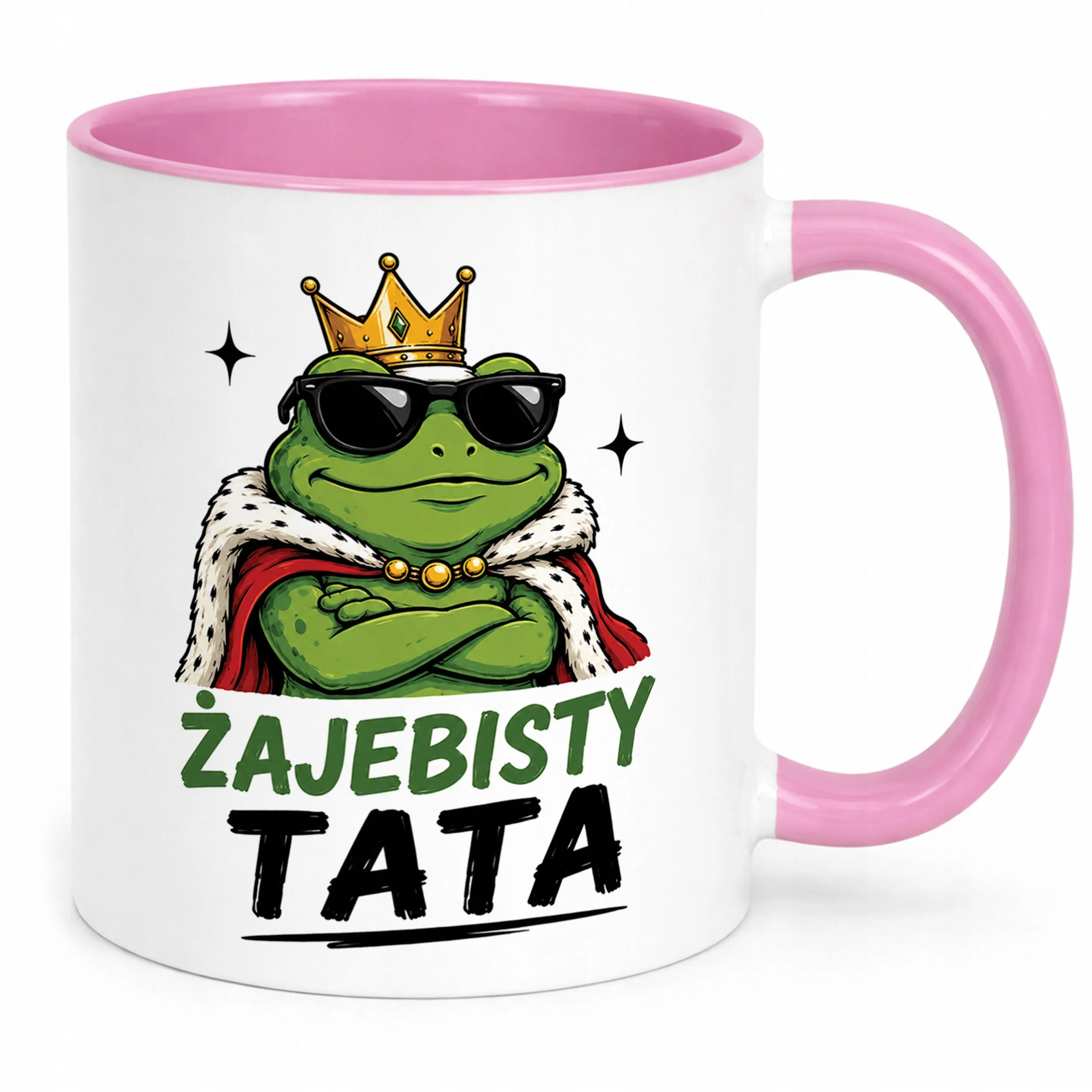 Kubek Różowy upominek na Dzień Ojca prezent dla taty