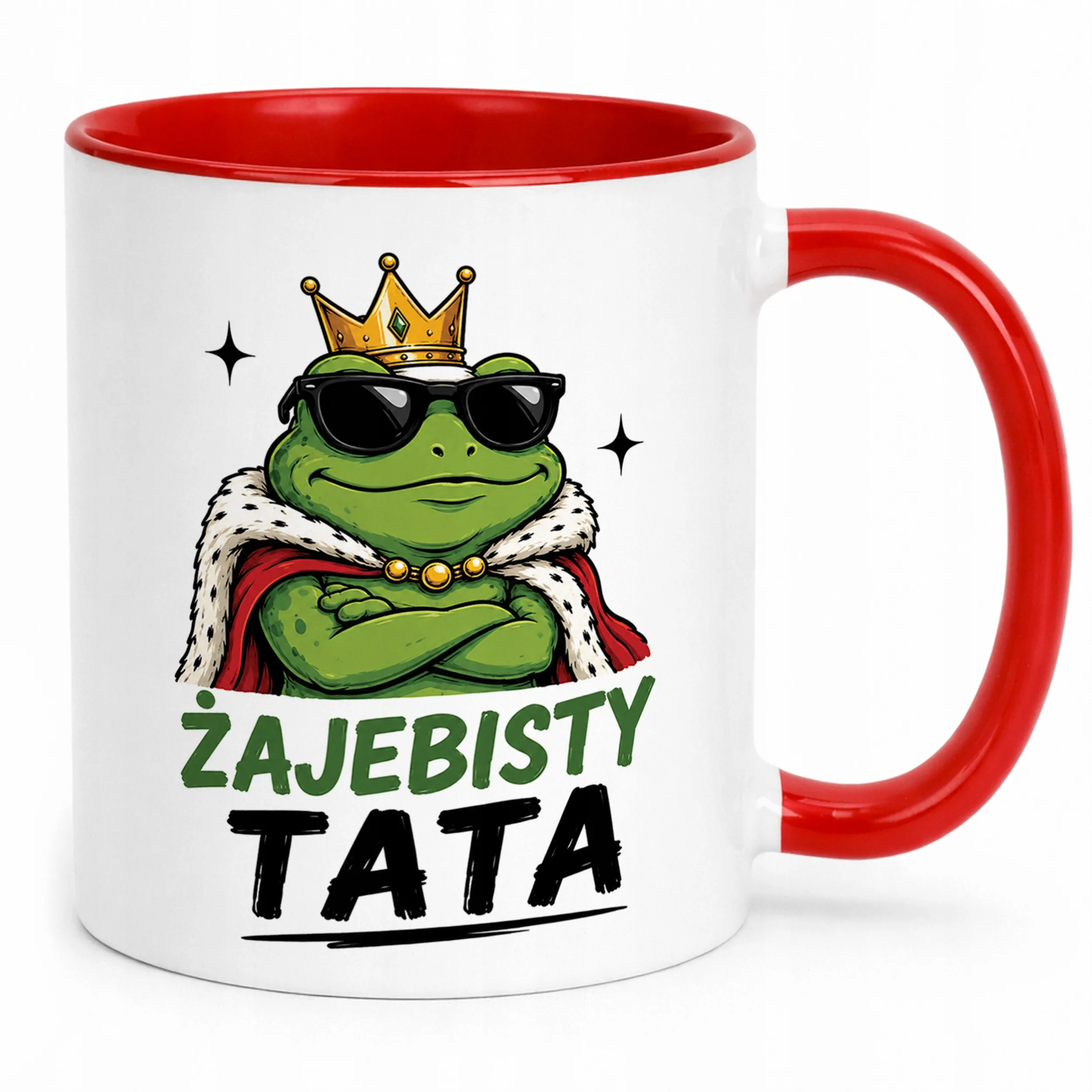 Kubek Czerwony upominek na Dzień Ojca prezent dla taty