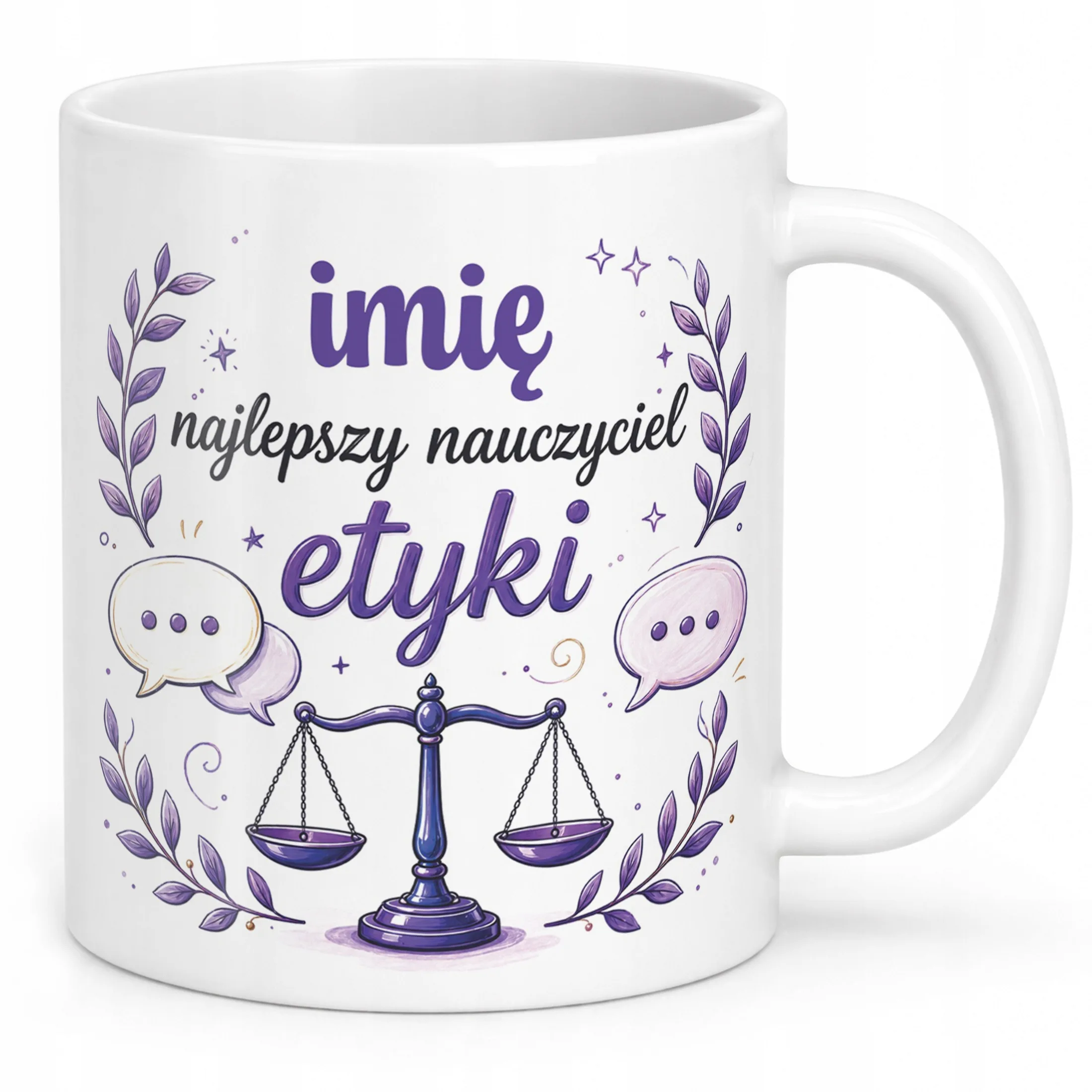 Kubek z Imieniem Dzień Nauczyciela Zakończenie Roku Etyka Prezent