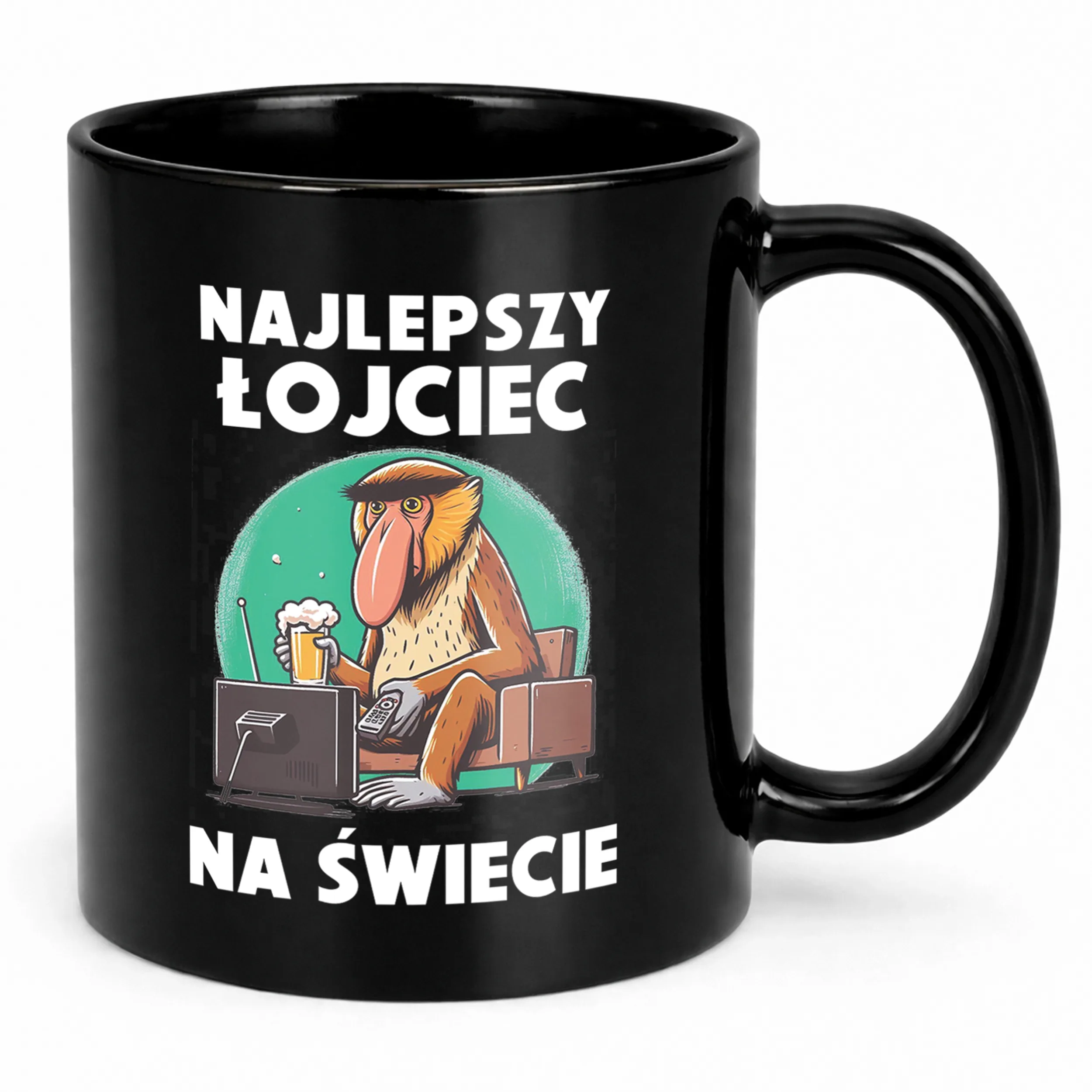 Dzień Ojca prezent dla taty kubek czarny upominek od serca dla tatusia