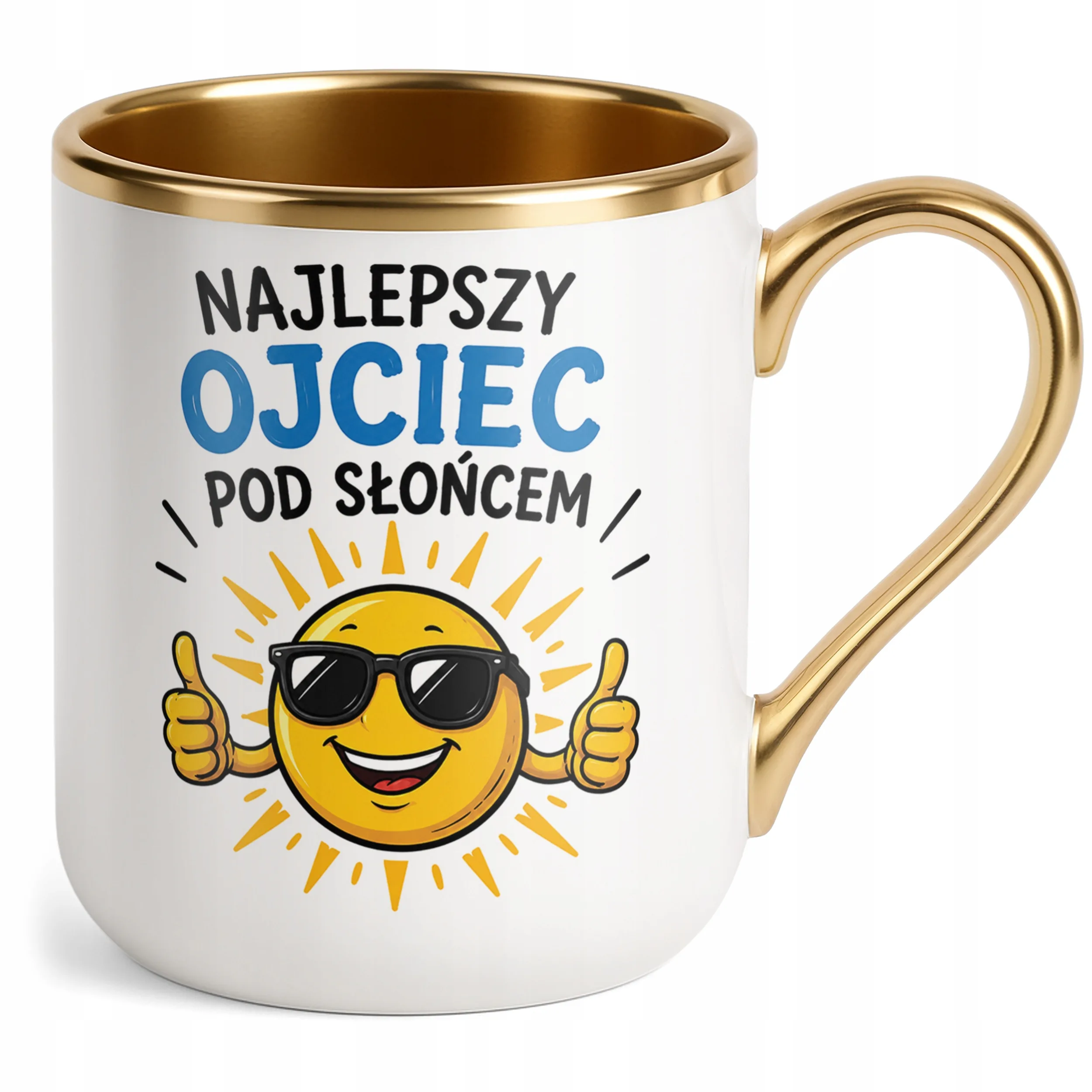 Kubek Premium Złoty Dzień Ojca upominek dla taty prezent