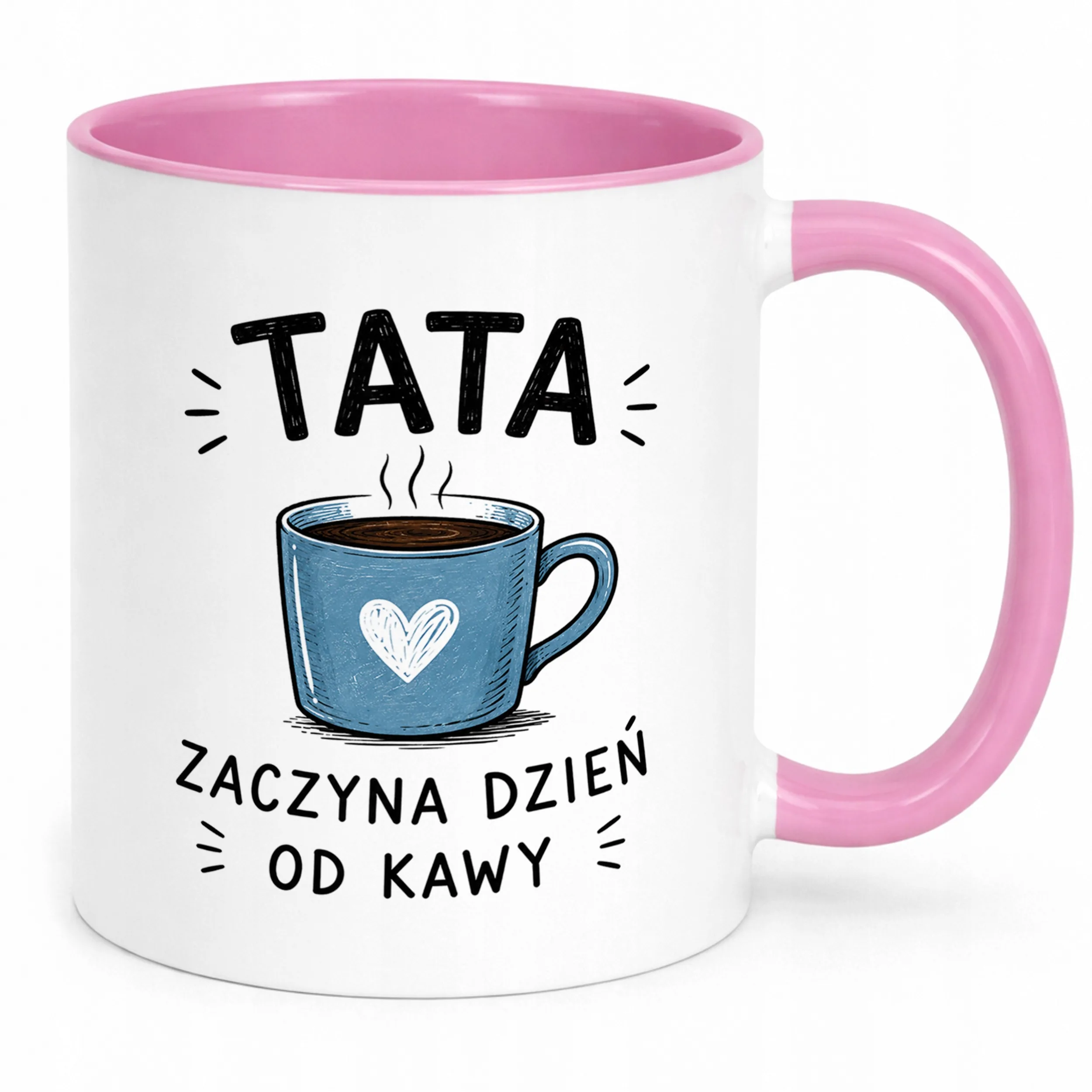 Kubek Różowy Dzień Ojca prezent dla taty pomysł na prezent