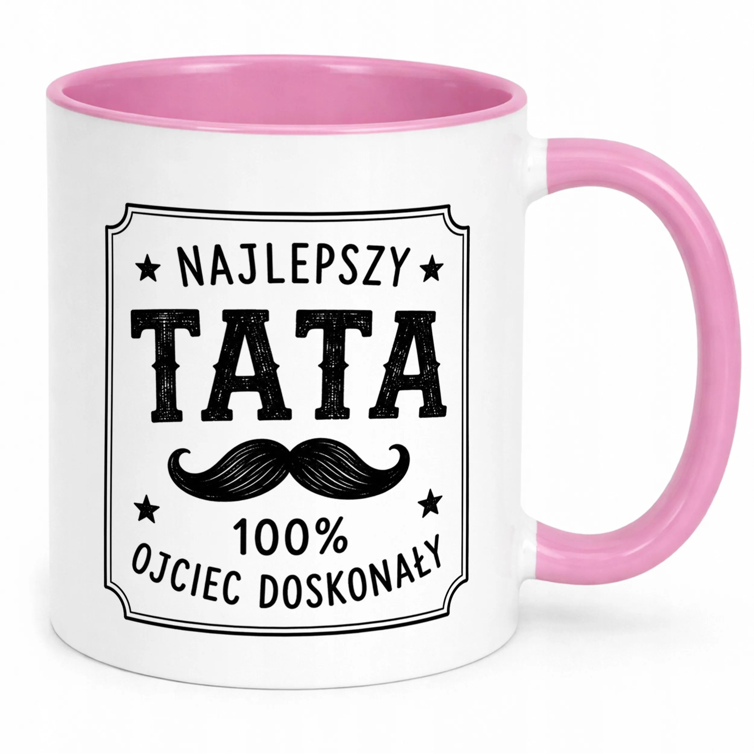 Kubek Różowy prezent dla taty na Dzień Ojca upominek