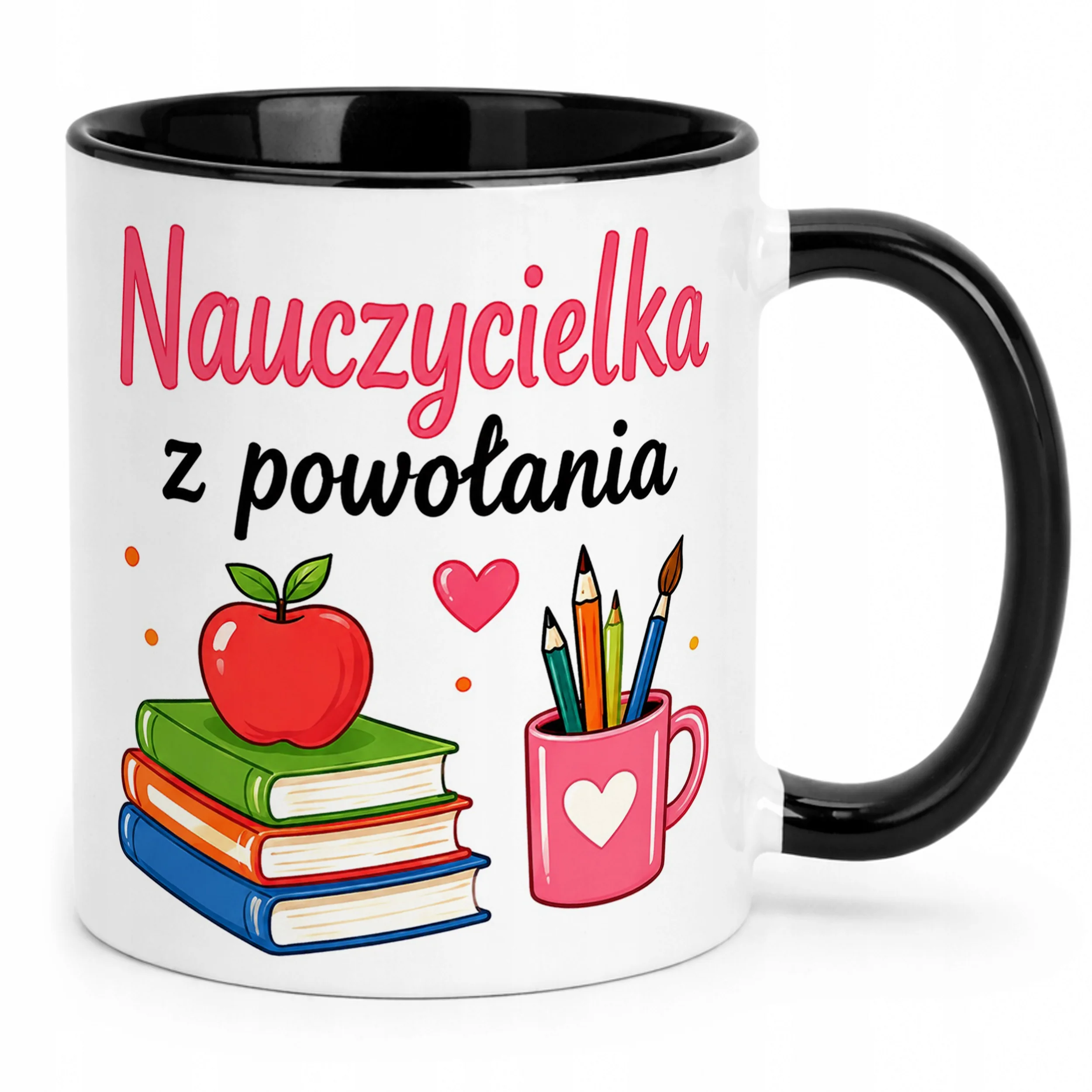 Kubek Czarny Dzień Nauczyciela Dla Nauczycielki Prezent Upominek