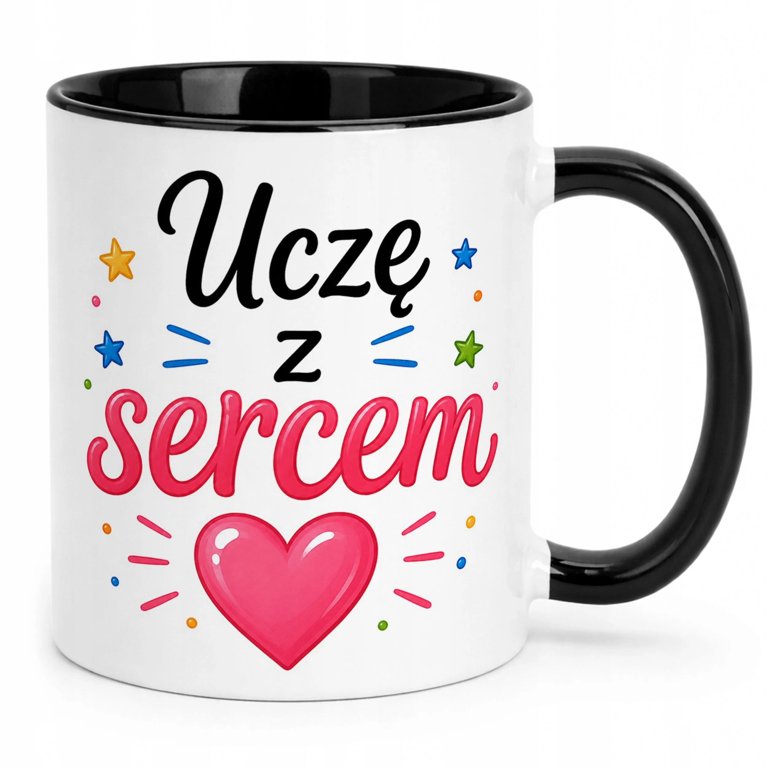 Kubek Czarny Dzień Nauczyciela Prezent Upominek Szkoła