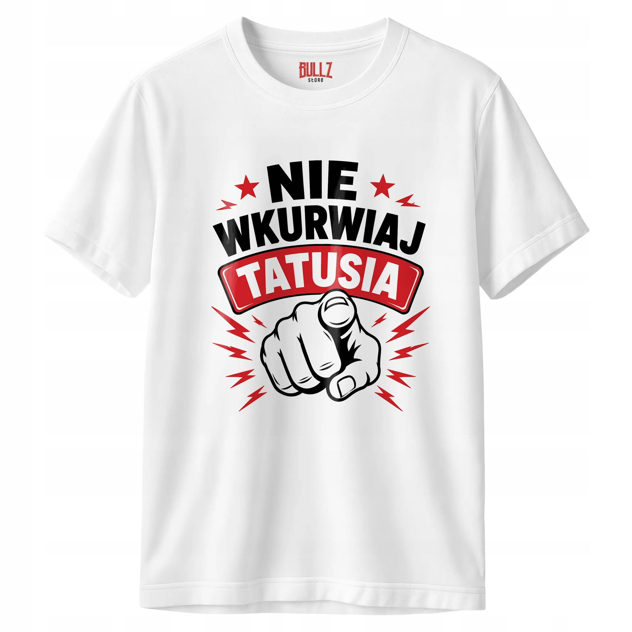 Koszulka biała męska dla tatusia prezent na Dzień Ojca upominek r. 3XL