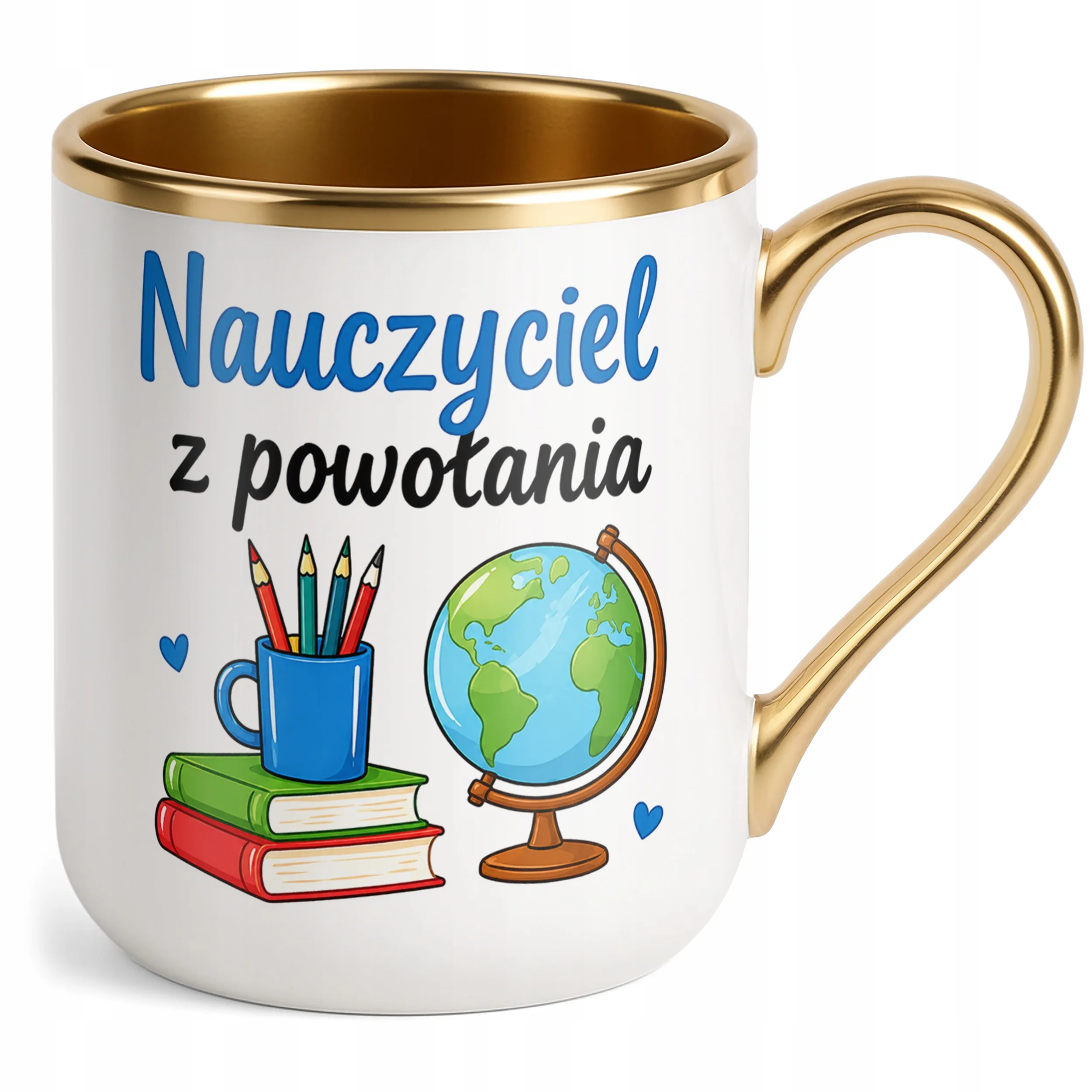 Kubek Premium Złoty Dzień Nauczyciela Dla Nauczyciela Prezent Upominek