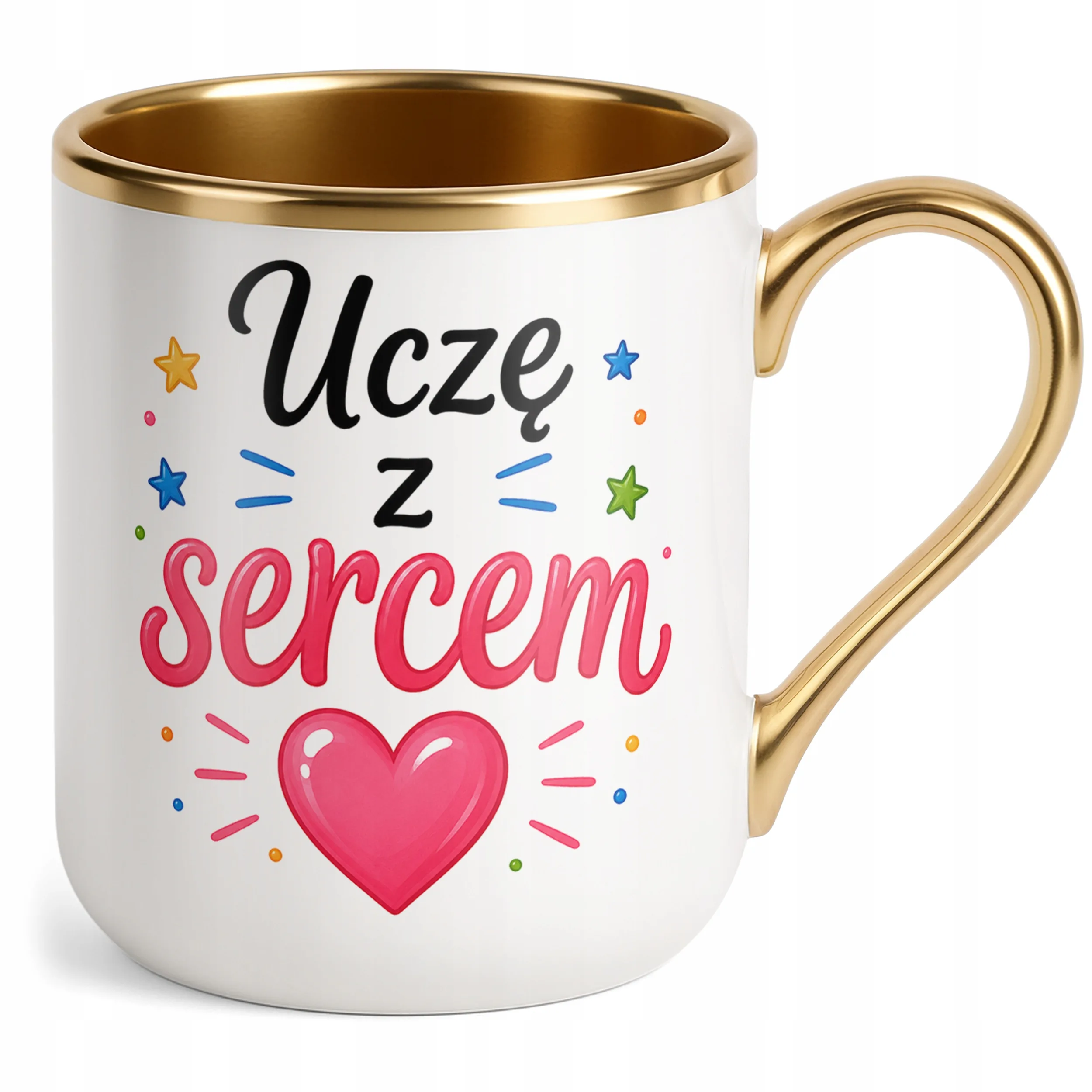 Kubek Premium Złoty Dzień Nauczyciela Prezent Upominek Szkoła