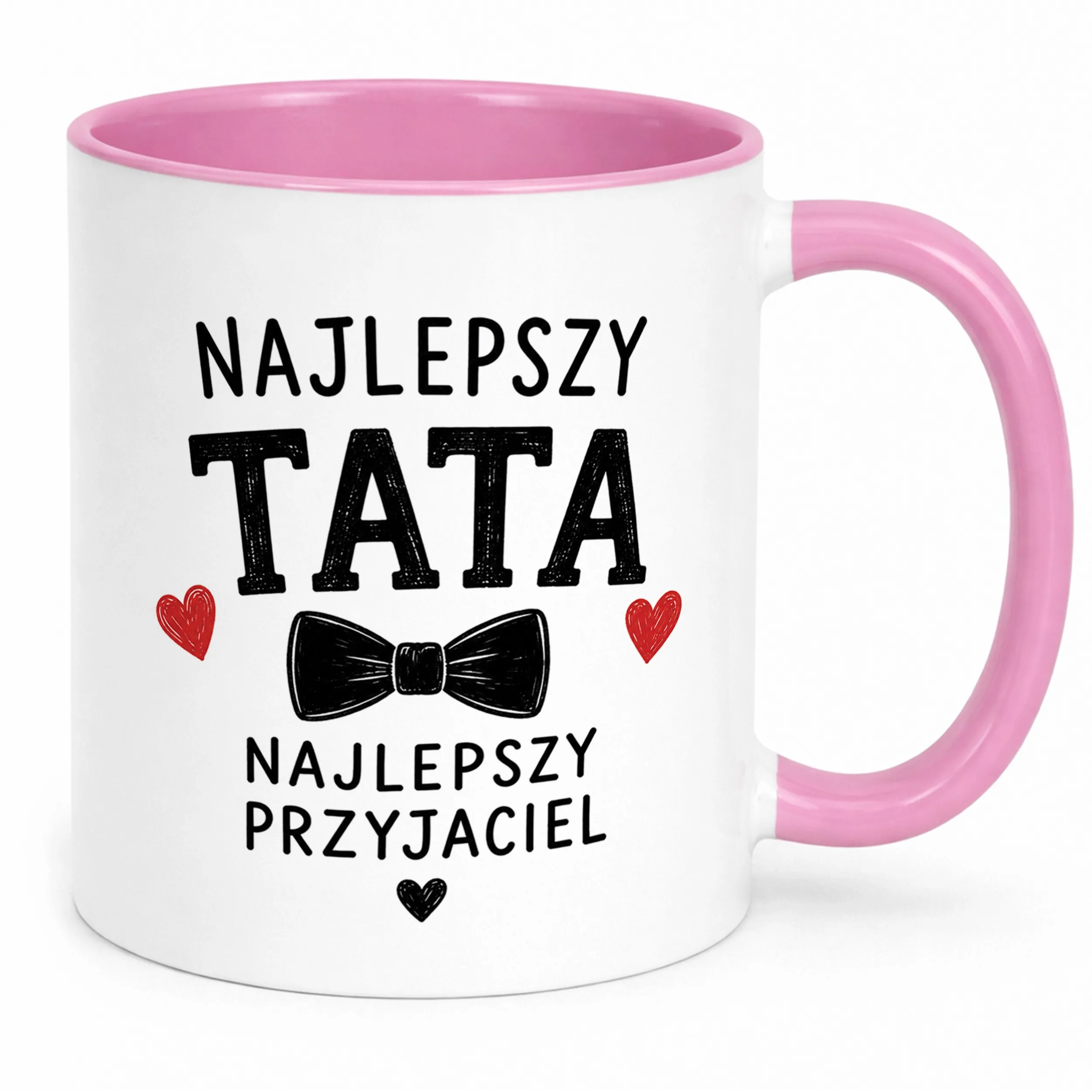 Kubek Różowy prezent na Dzień Ojca pomysł na prezent