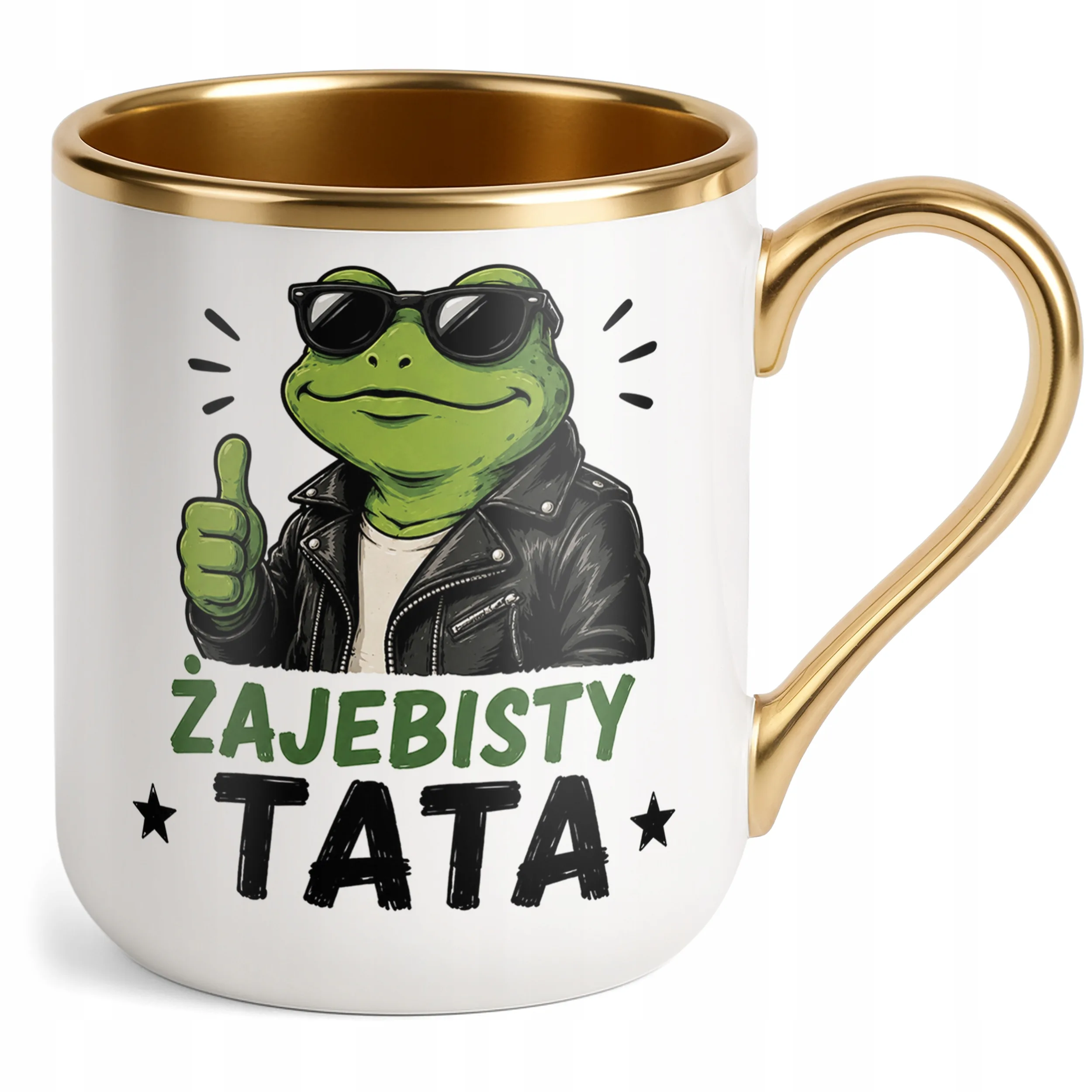 Kubek Premium Złoty Dzień Ojca prezent dla taty miły upominek