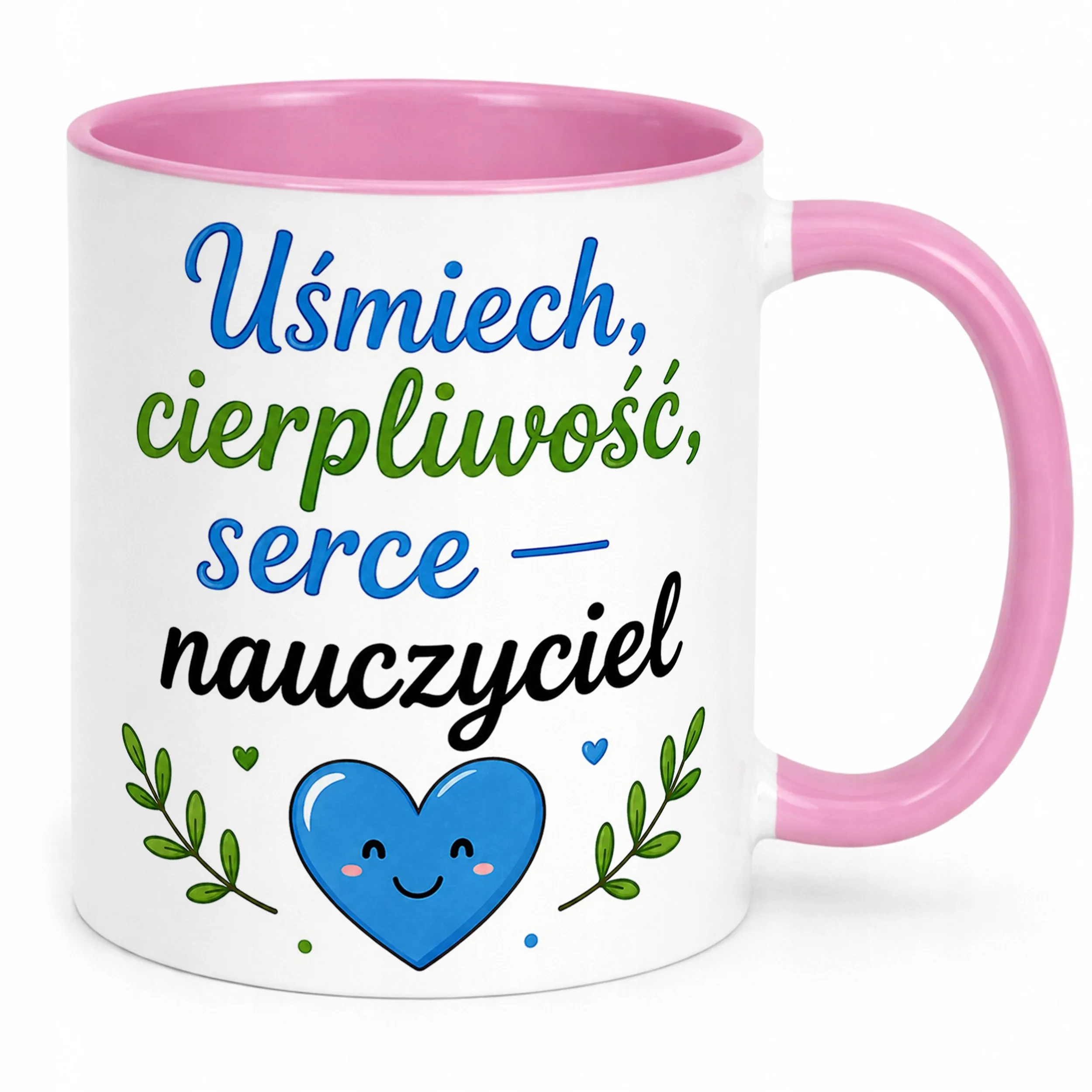 Kubek Różowy Dzień Nauczyciela Dla Nauczyciela Prezent Upominek