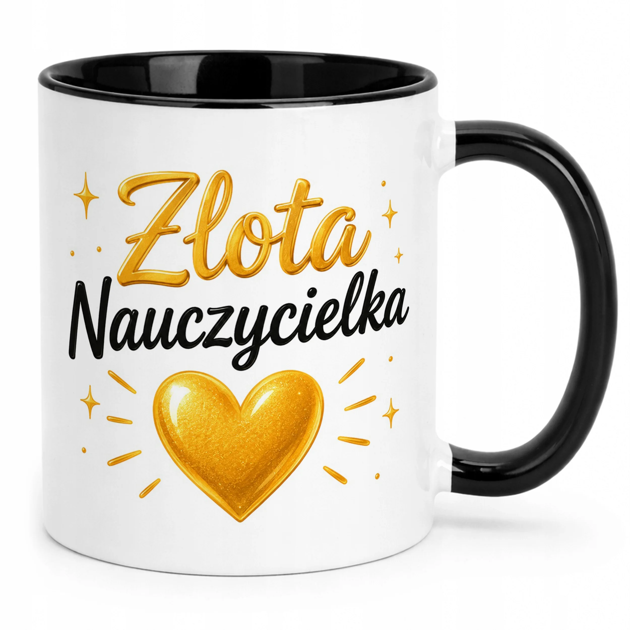 Kubek Czarny Dzień Nauczyciela Dla Nauczycielki Prezent Upominek