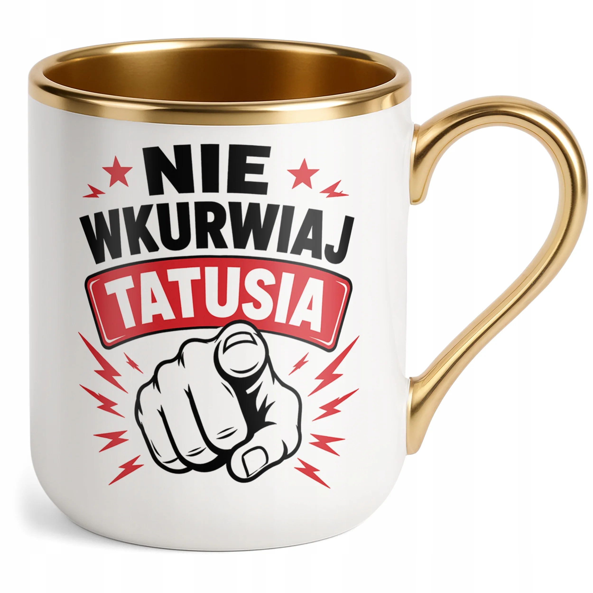 Kubek Premium Złoty prezent dla tatusia na Dzień Ojca upominek