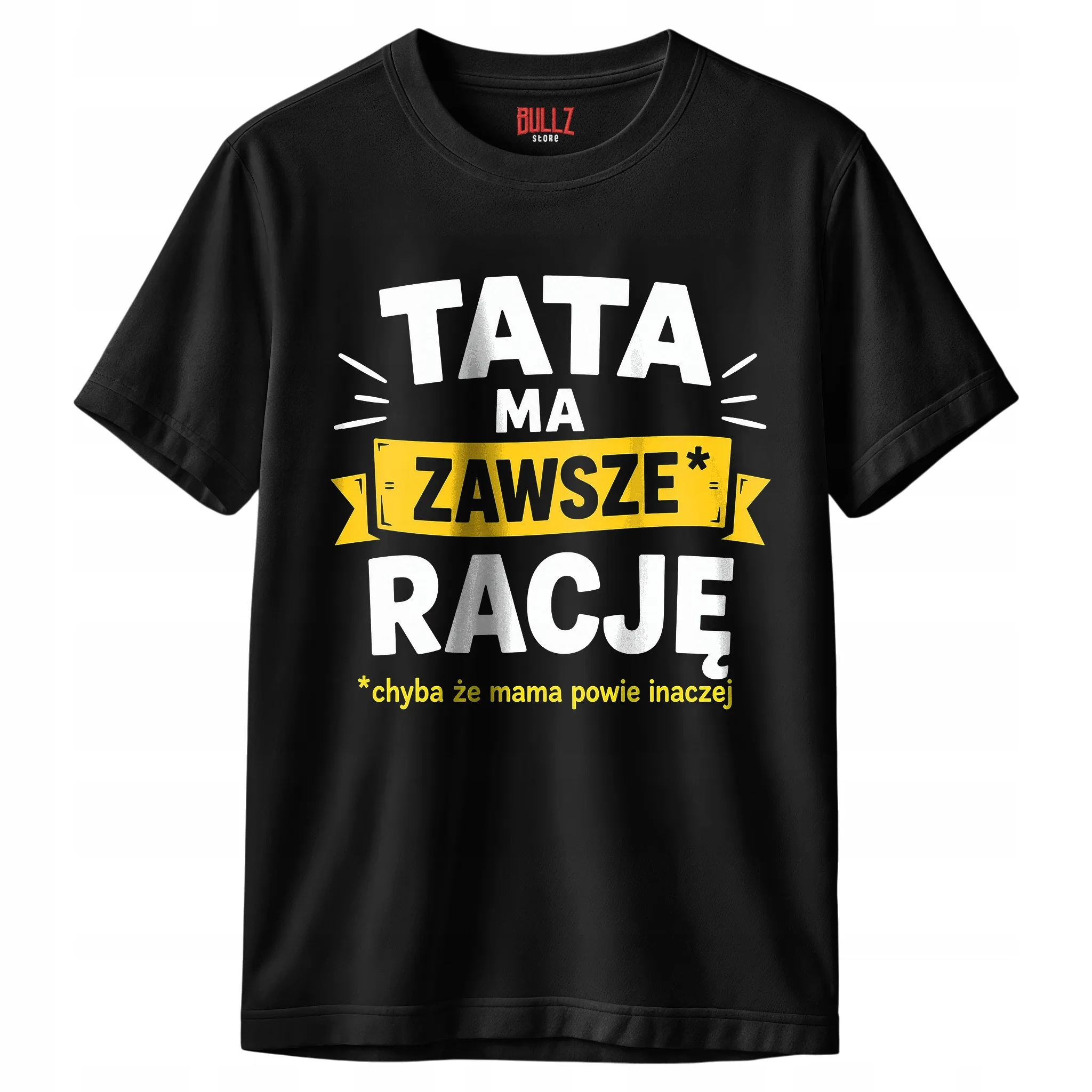 Koszulka czarna męska dla tatusia prezent na Dzień Ojca upominek