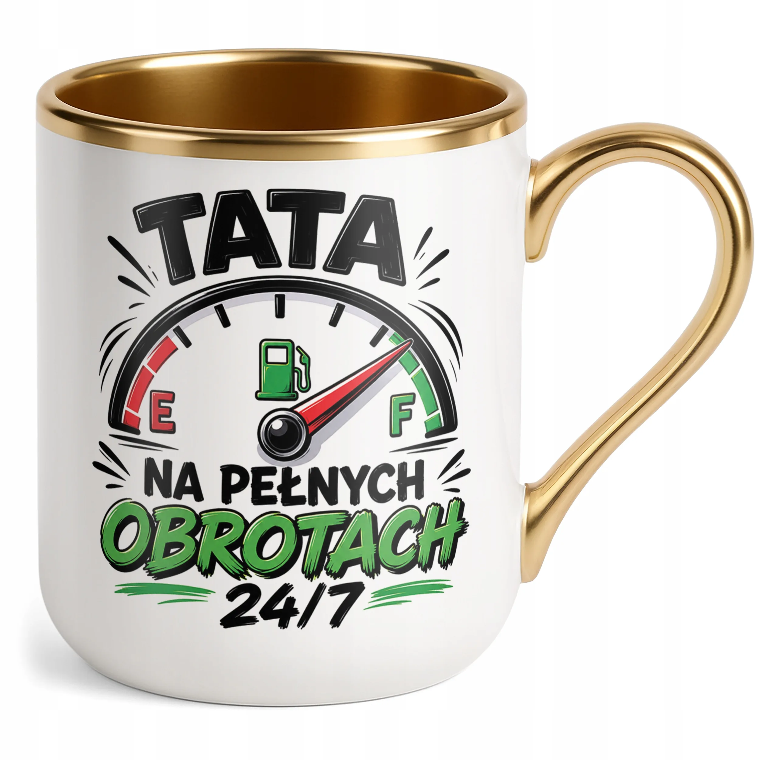 Kubek Premium Złoty Dzień Ojca prezent dla taty pomysł na prezent