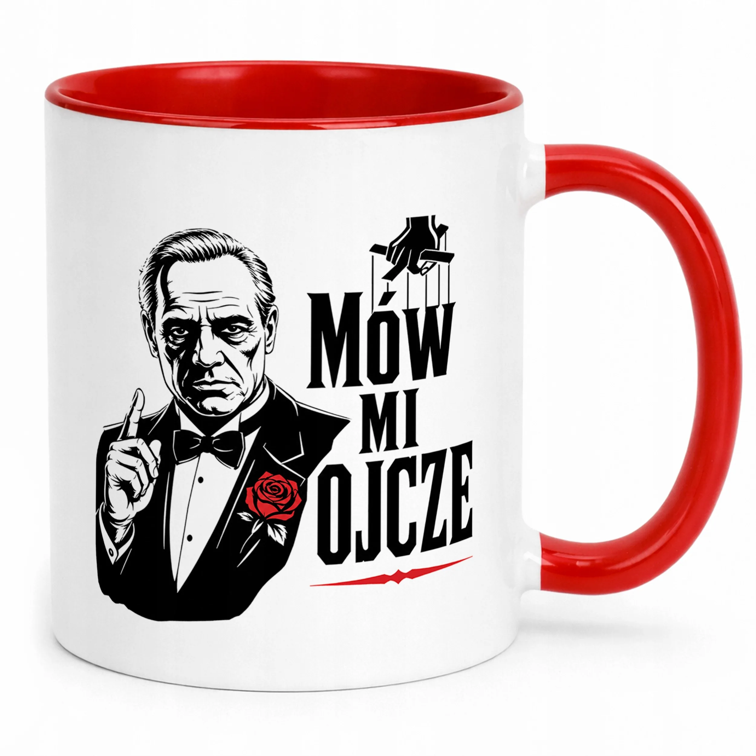Kubek Czerwony dla tatusia prezent na Dzień Ojca upominek